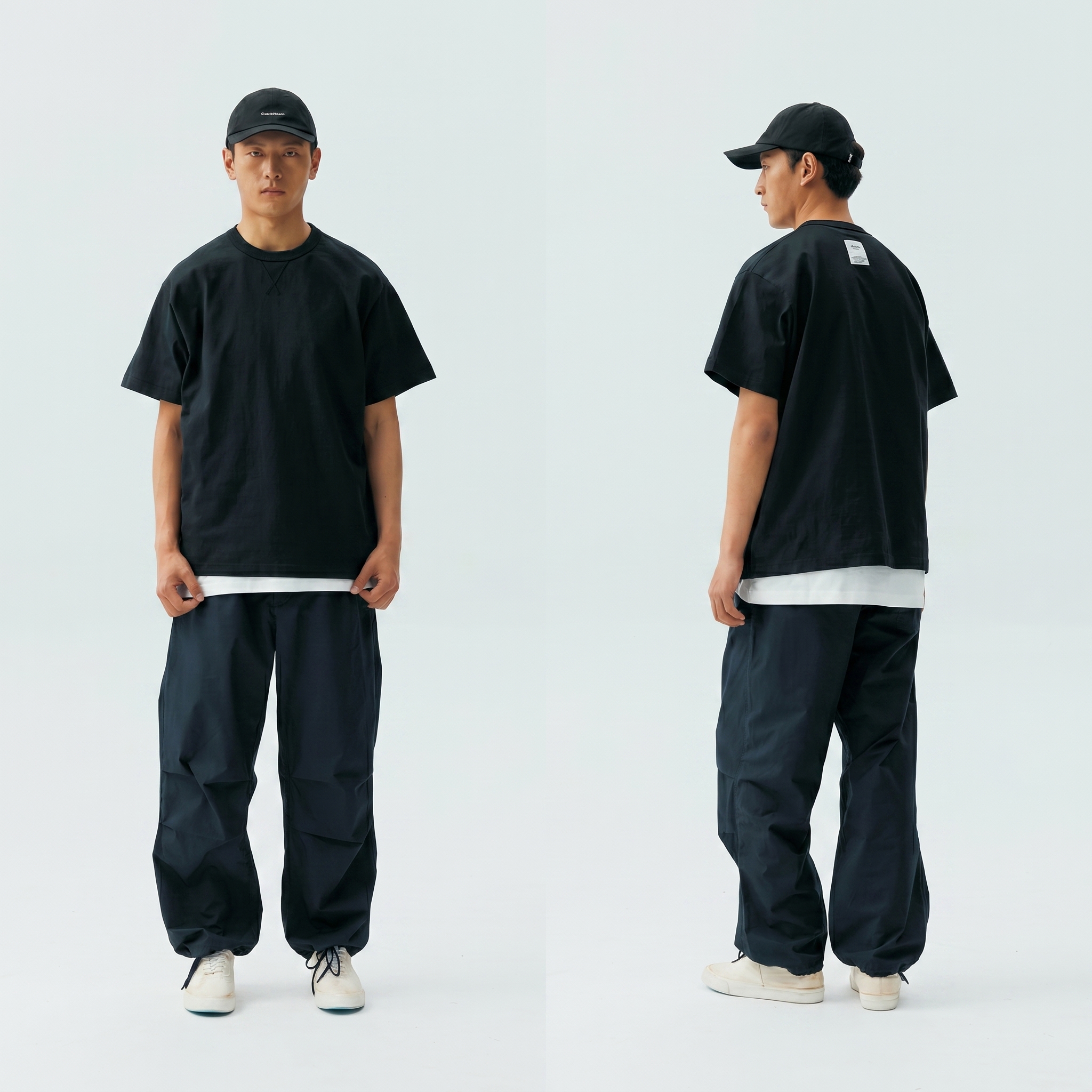 Men's Basic Short Sleeve Tee - Heavyweight Cotton Crewneck 