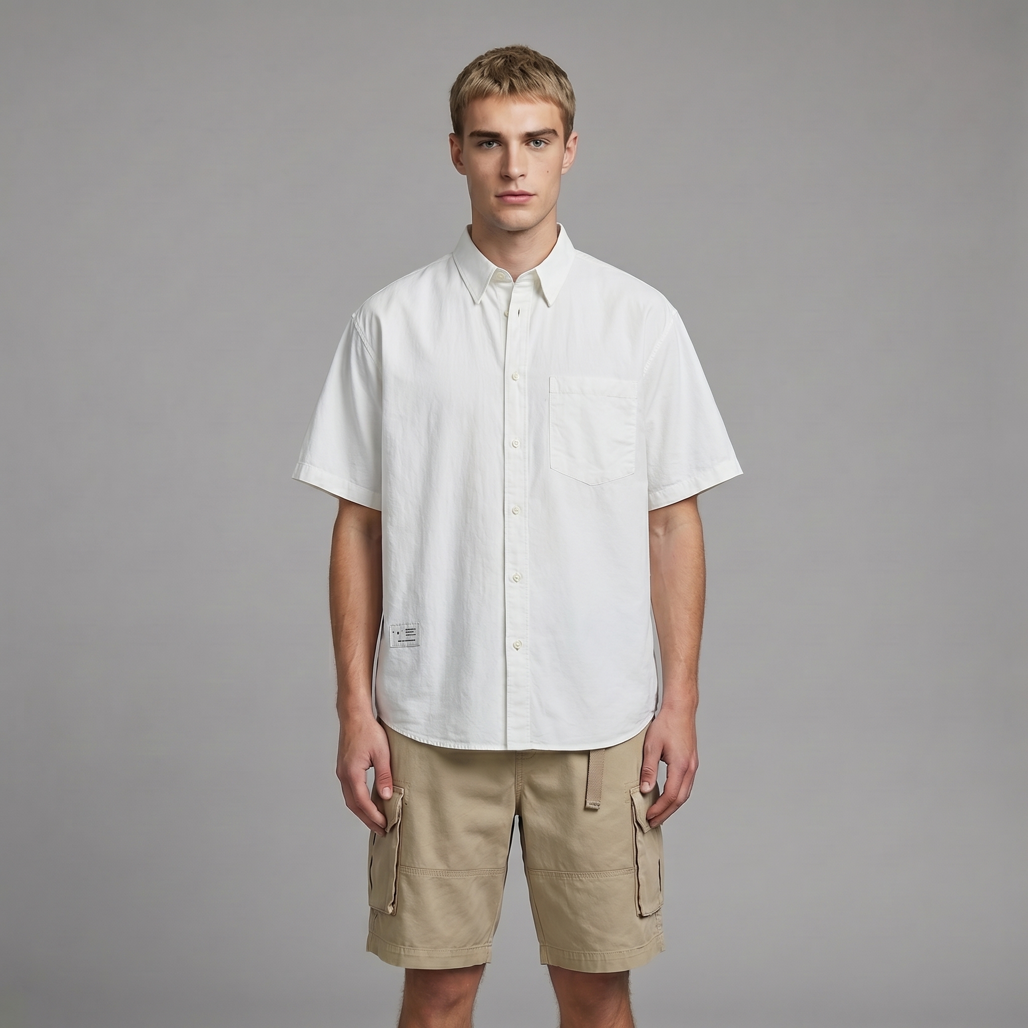 Men's Classic Pocket Short Sleeve Shirt - Relaxed Fit Casual Shirt 