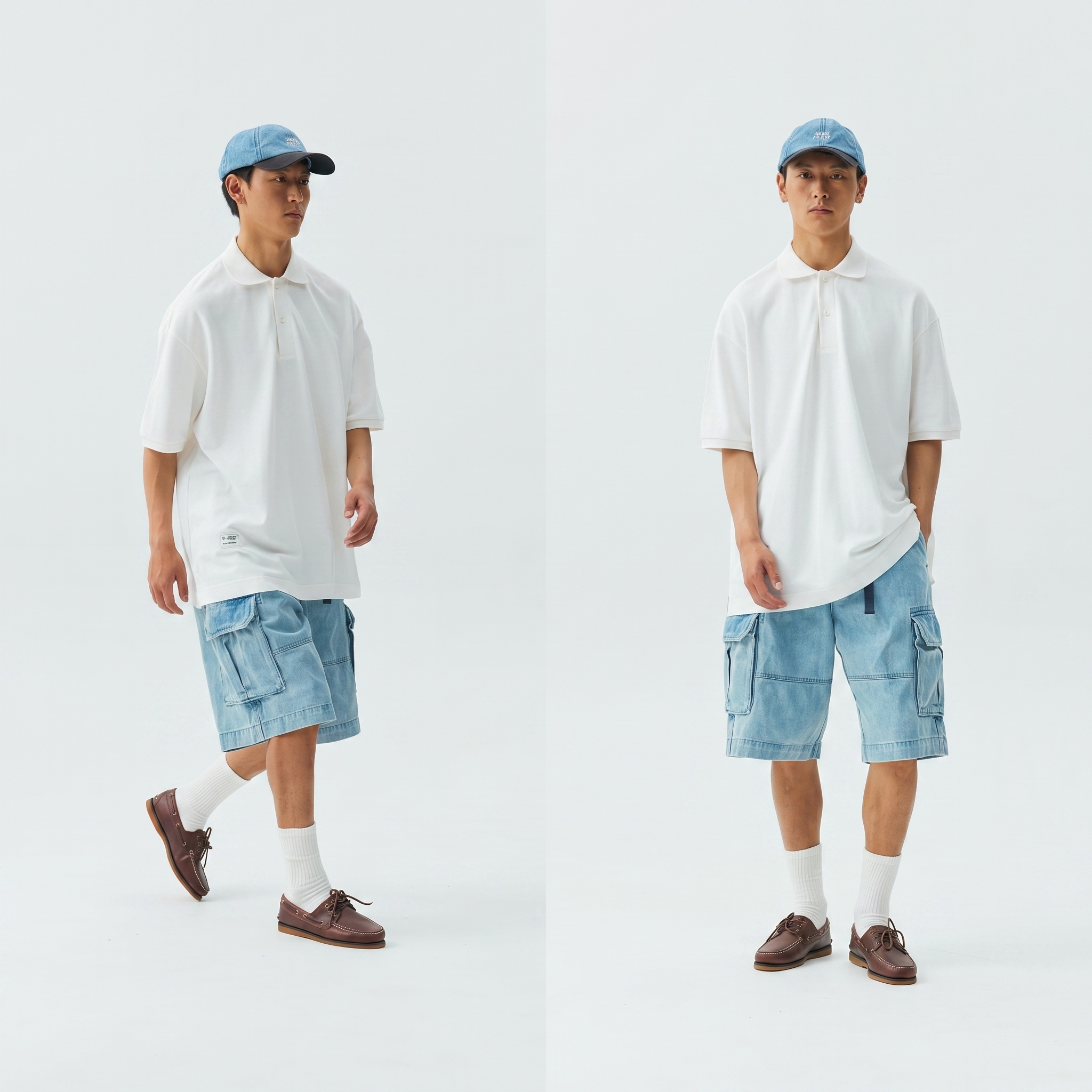 Men's Pique Polo Shirt - Heavyweight Cotton Relaxed Fit