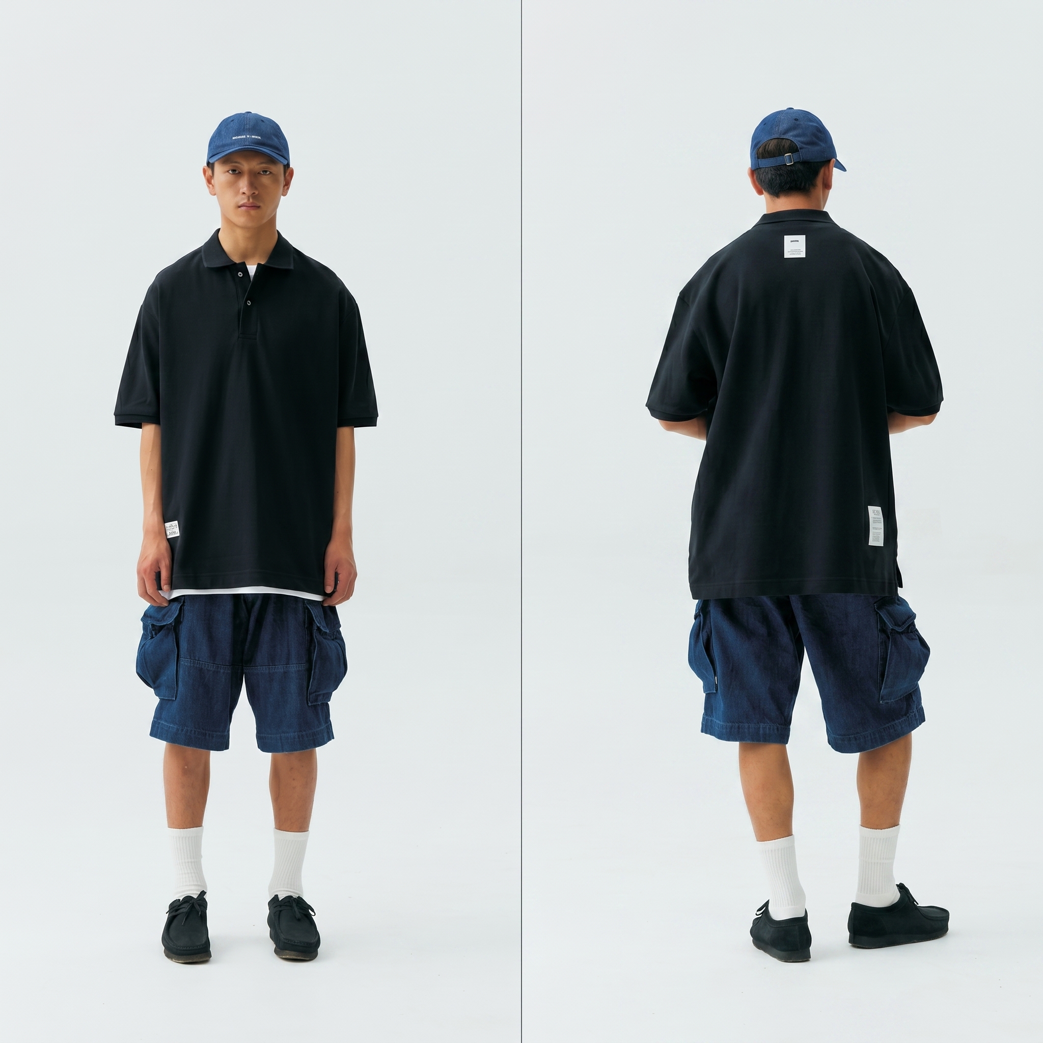 Men's Pique Polo Shirt - Heavyweight Cotton Relaxed Fit