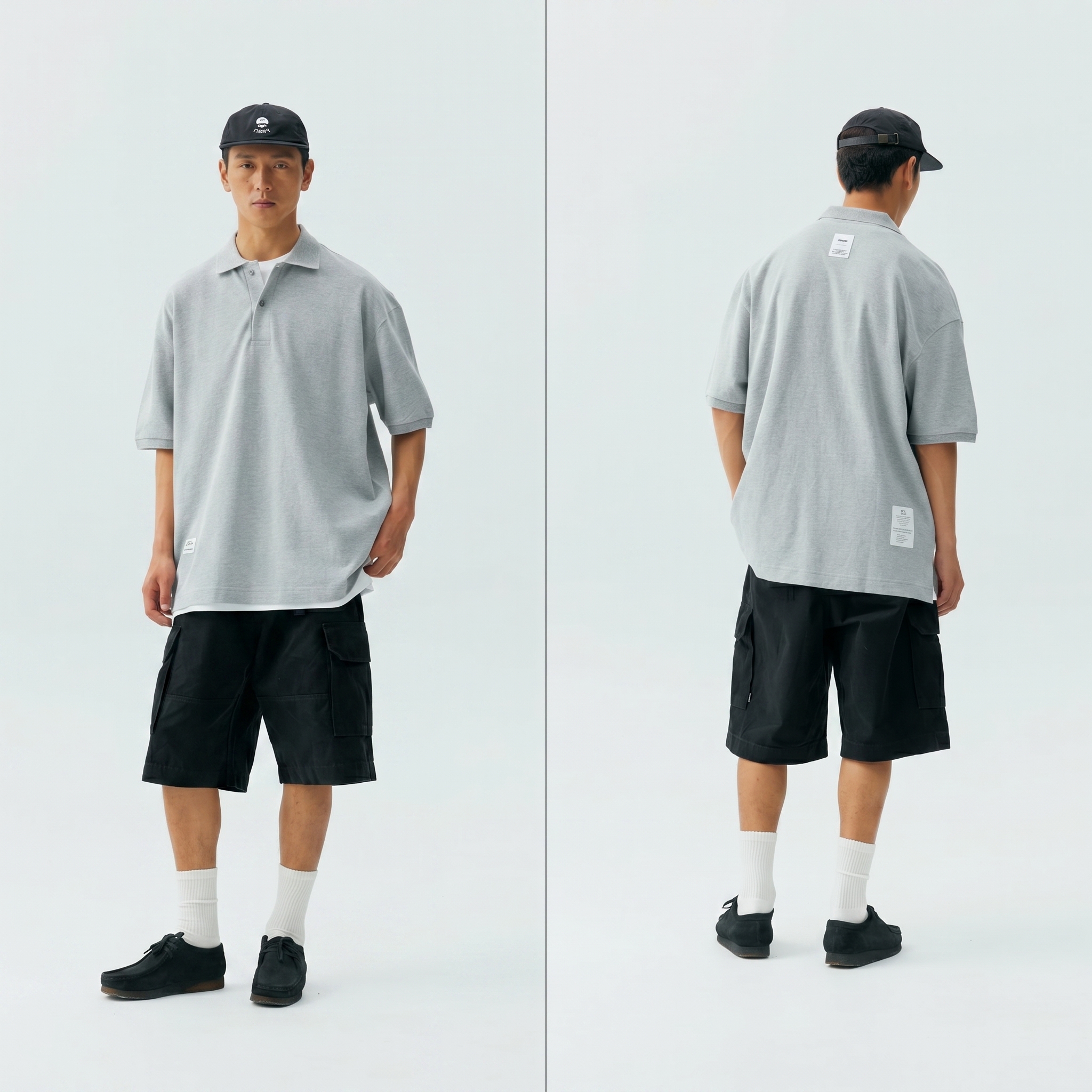 Men's Pique Polo Shirt - Heavyweight Cotton Relaxed Fit