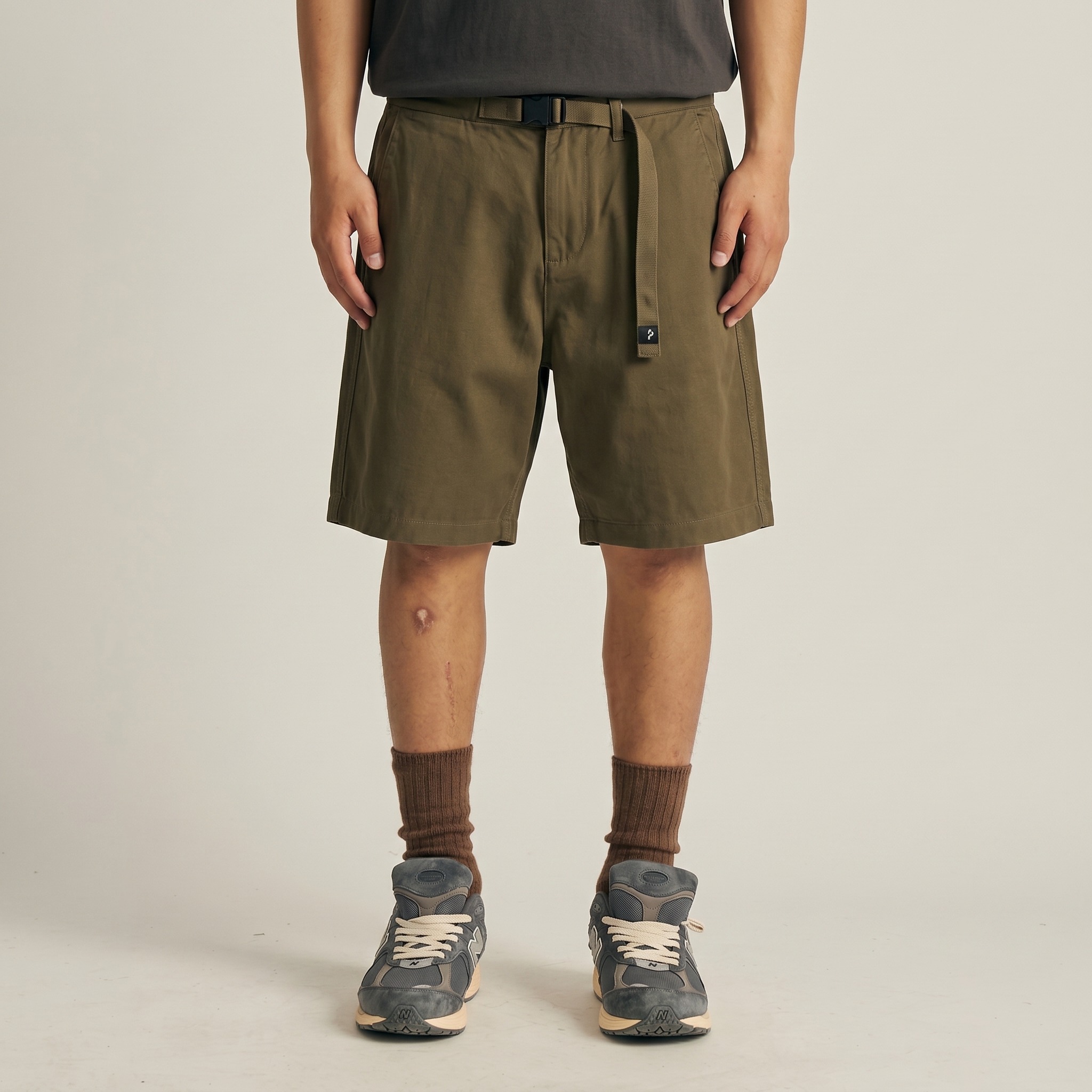 Men's Classic Chino Casual Shorts - Relaxed Fit Twill