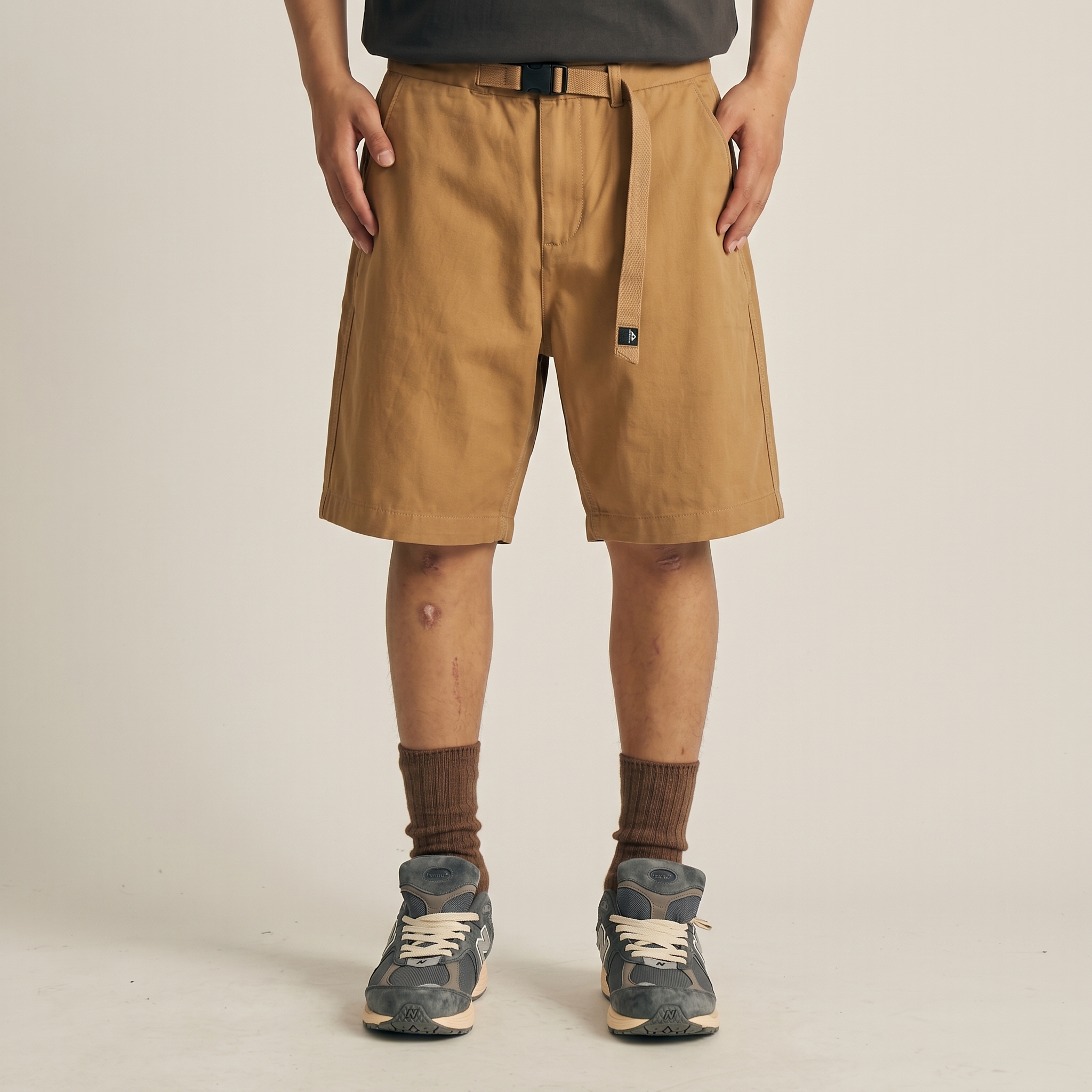 Men's Classic Chino Casual Shorts - Relaxed Fit Twill