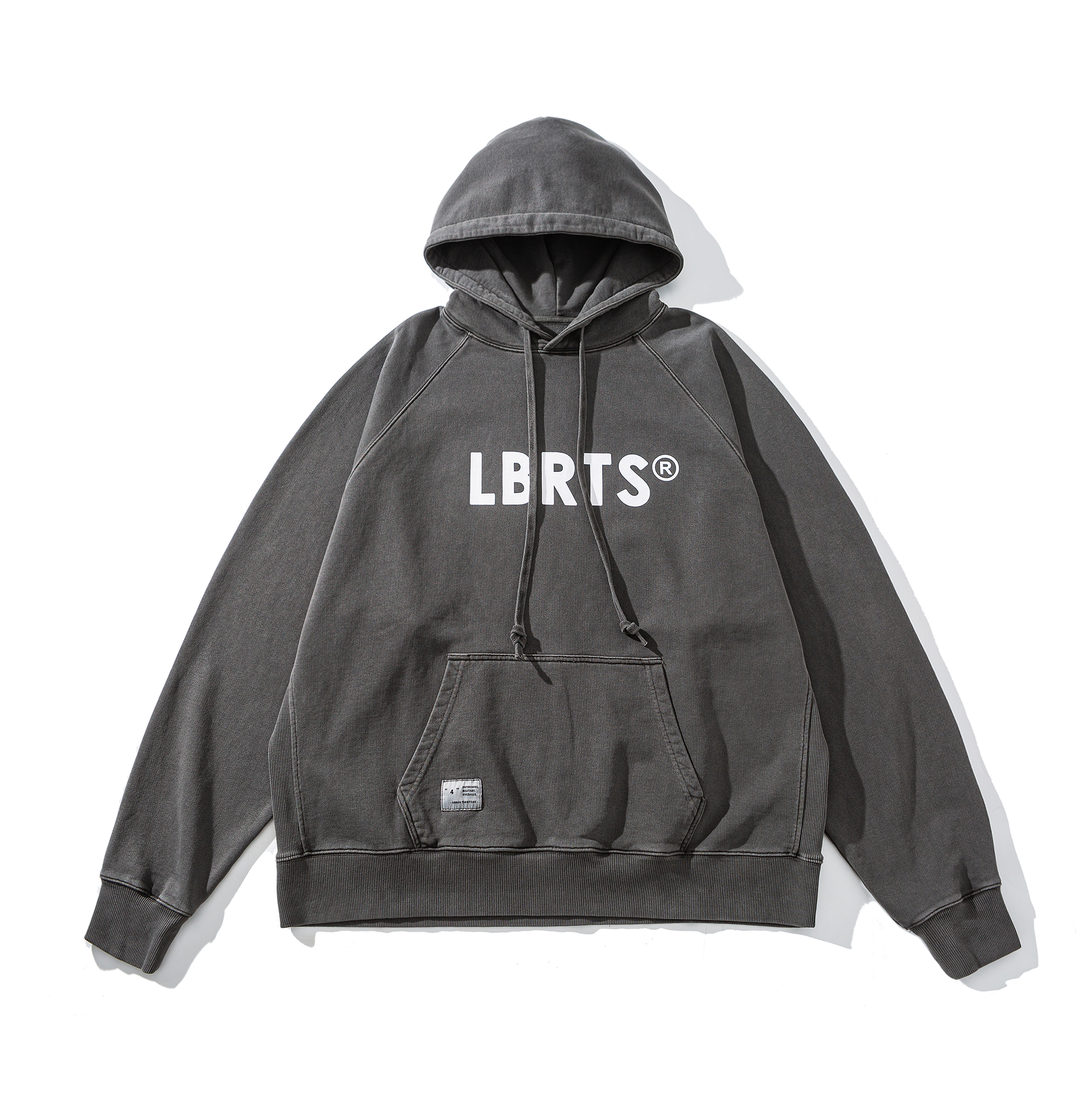 Garment-Dyed Heavyweight Military Print Hoodie