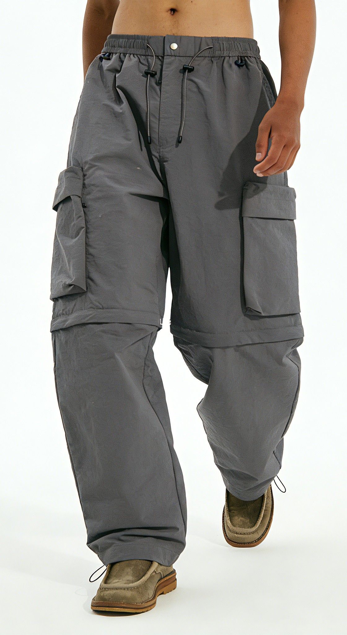 Men's Convertible Hiking Pants - Water-Resistant & Detachable
