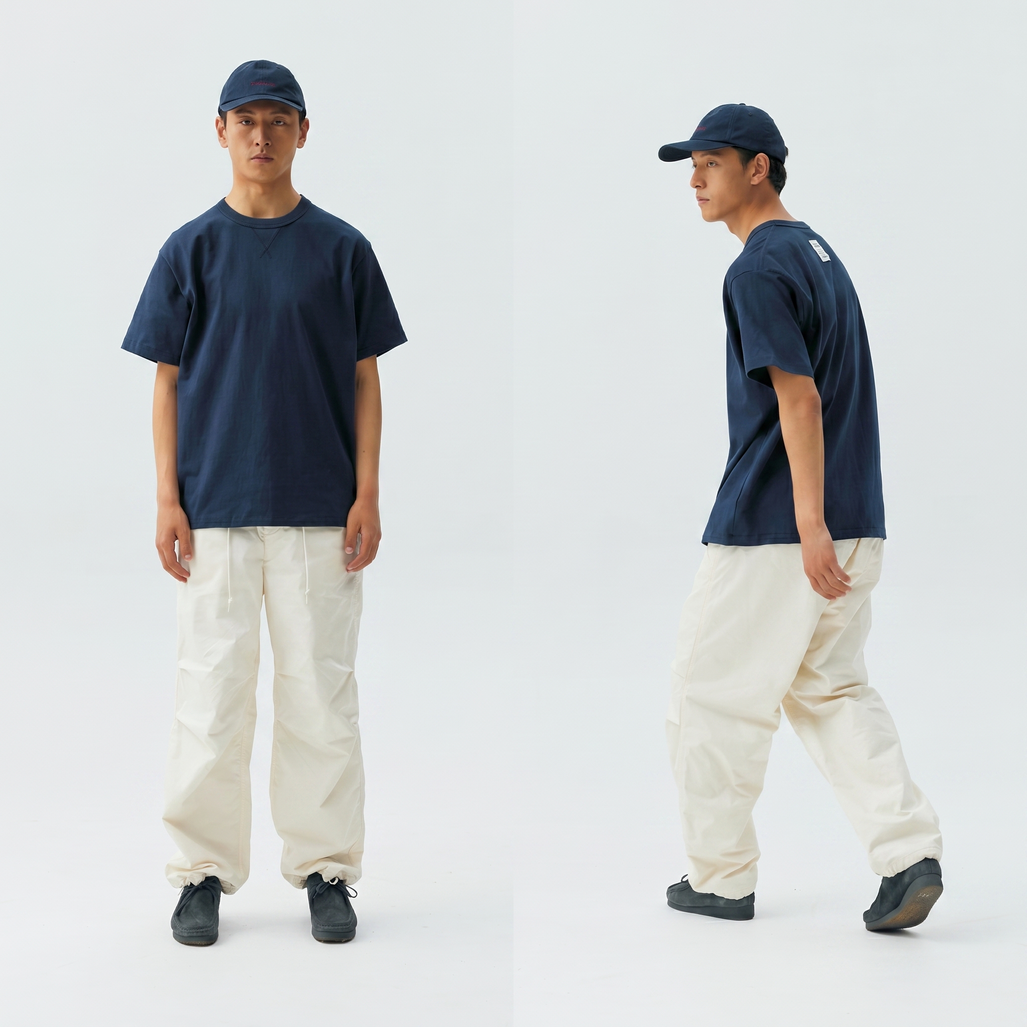 Men's Basic Short Sleeve Tee - Heavyweight Cotton Crewneck 