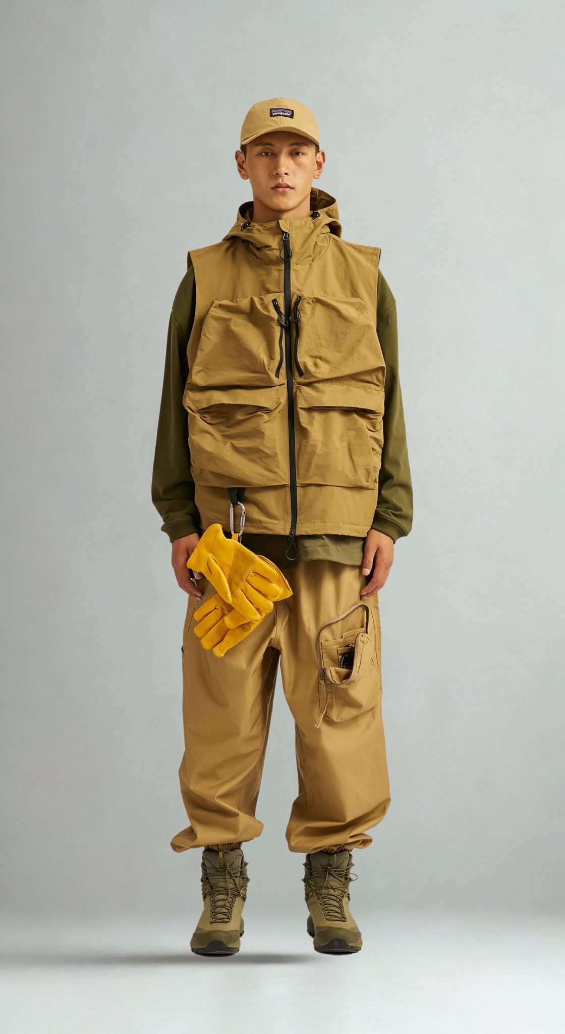 Men's Outdoor Utility Vest - Lightweight Technical Layering Vest for Hiking & Outdoor Activities