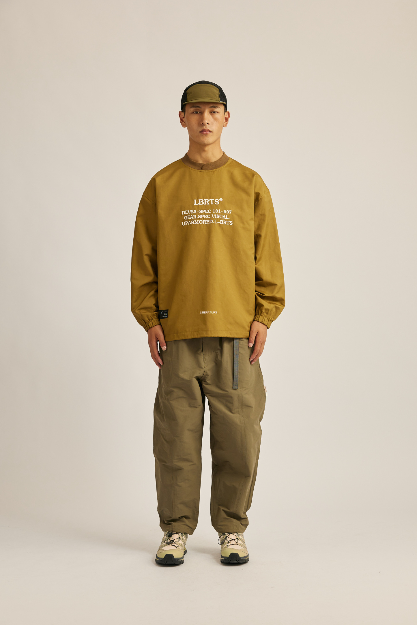 Men's Wind-Resistant Hooded Sweatshirt - Midweight Fleece Quarter Zip-Liberaturs