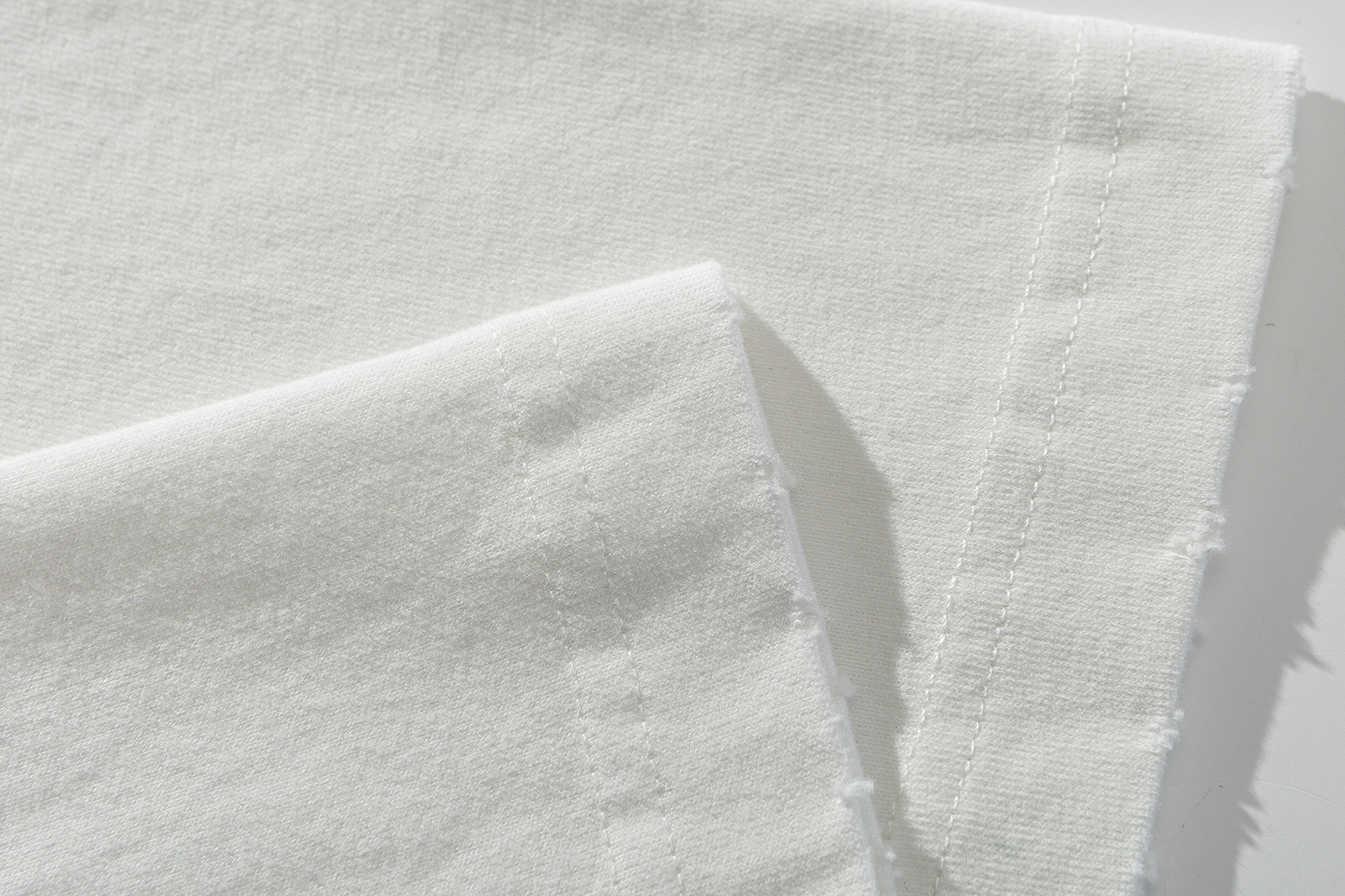 Men's Triple Pocket Distressed Crewneck T-shirt - Lightweight Cotton