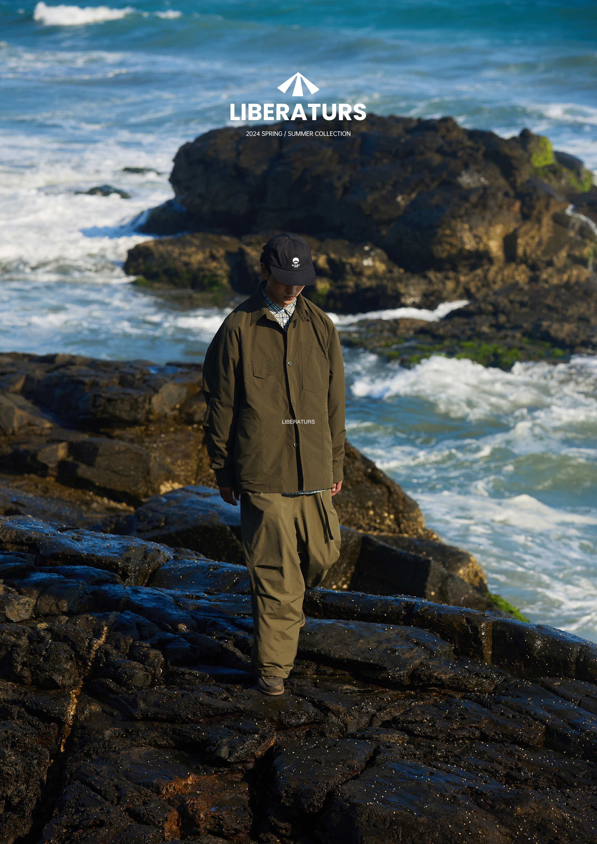 Men's Technical Blazer - Multi-Pocket Safari Jacket with Ripstop Fabric -Liberaturs