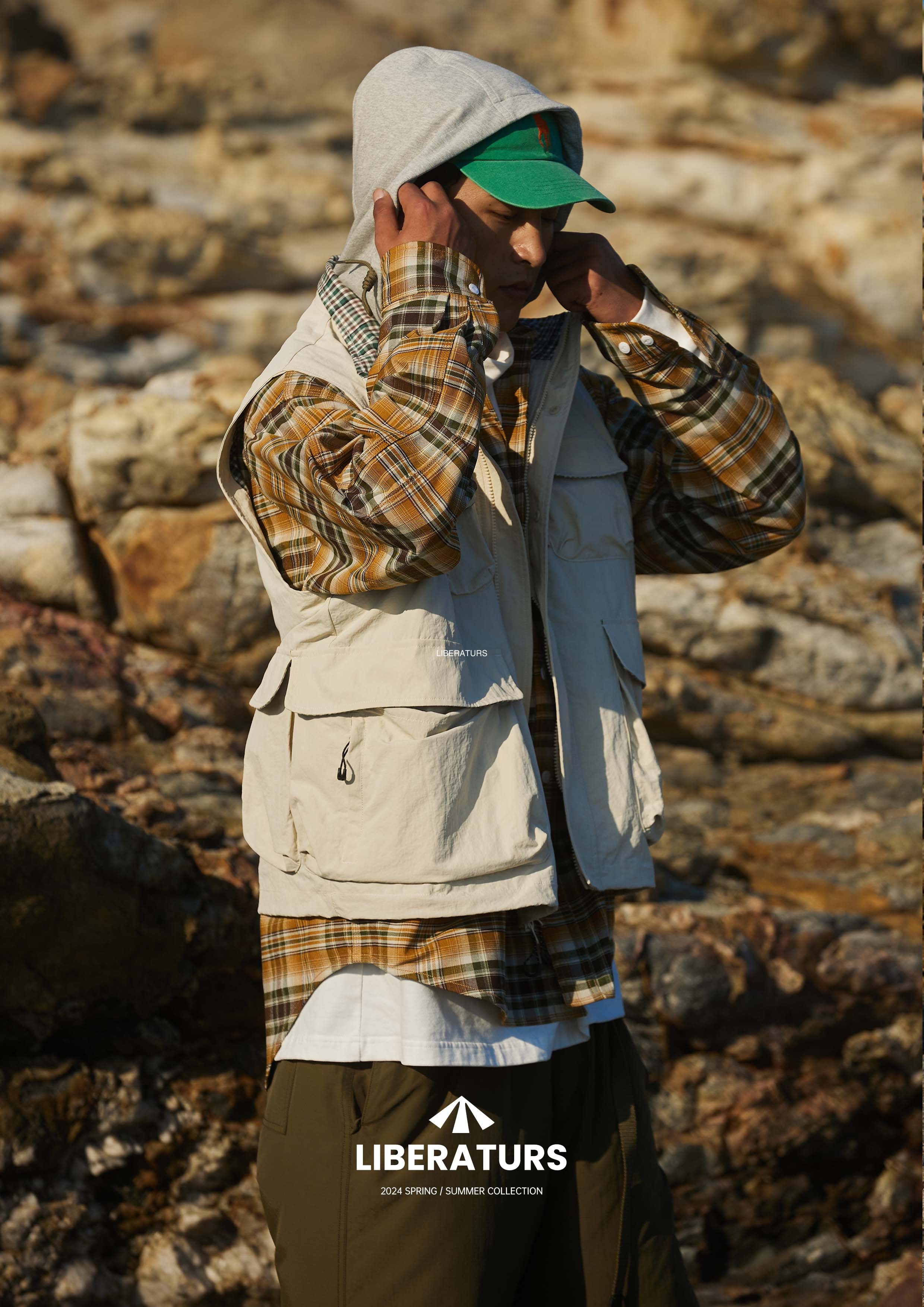 Men's Logger Vest - Outdoor Utility Vest with Multiple Pockets -Liberaturs