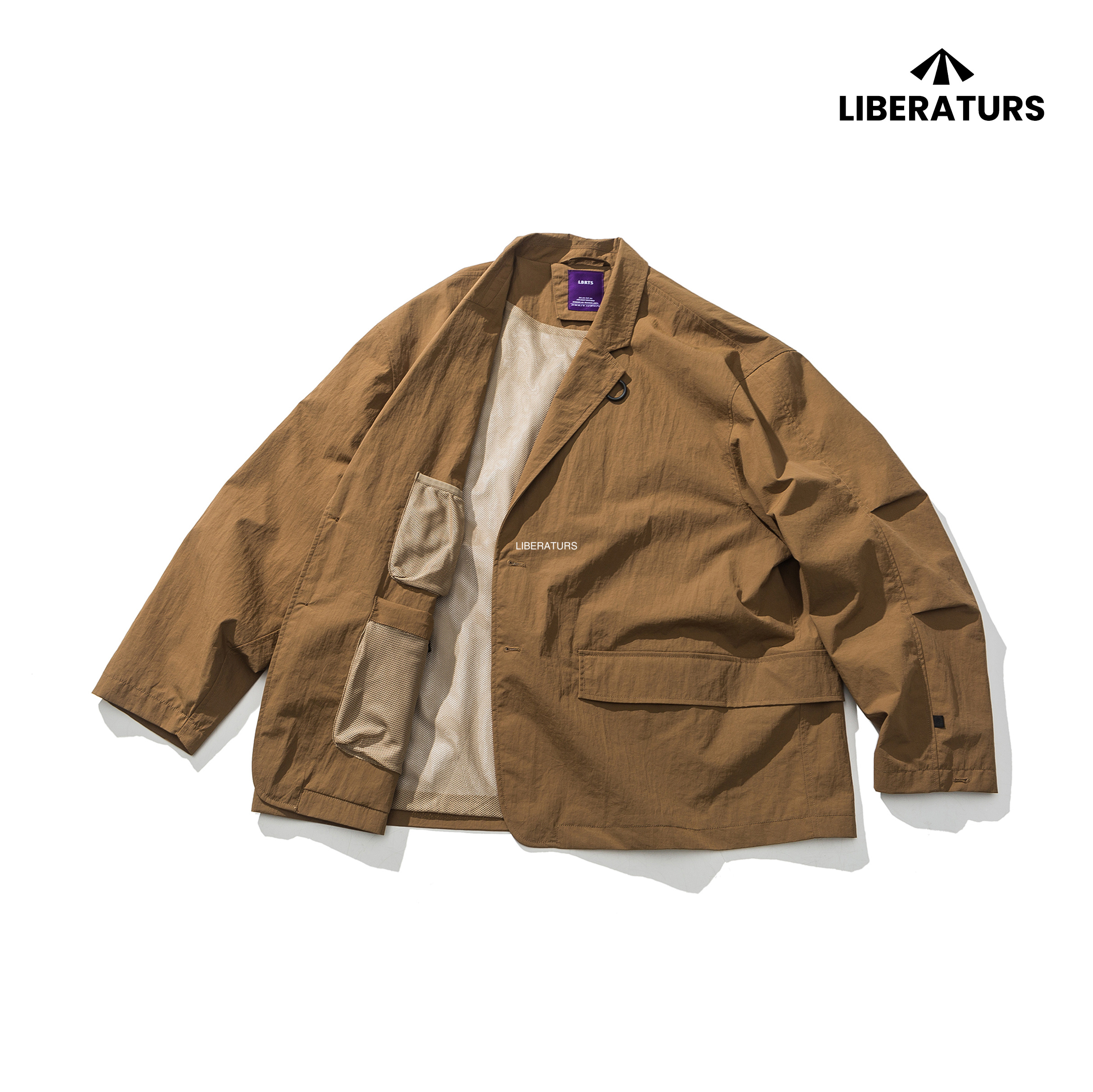 Men's Technical Blazer - Waterproof Outdoor Sport Coat with Utility Pockets-Liberaturs