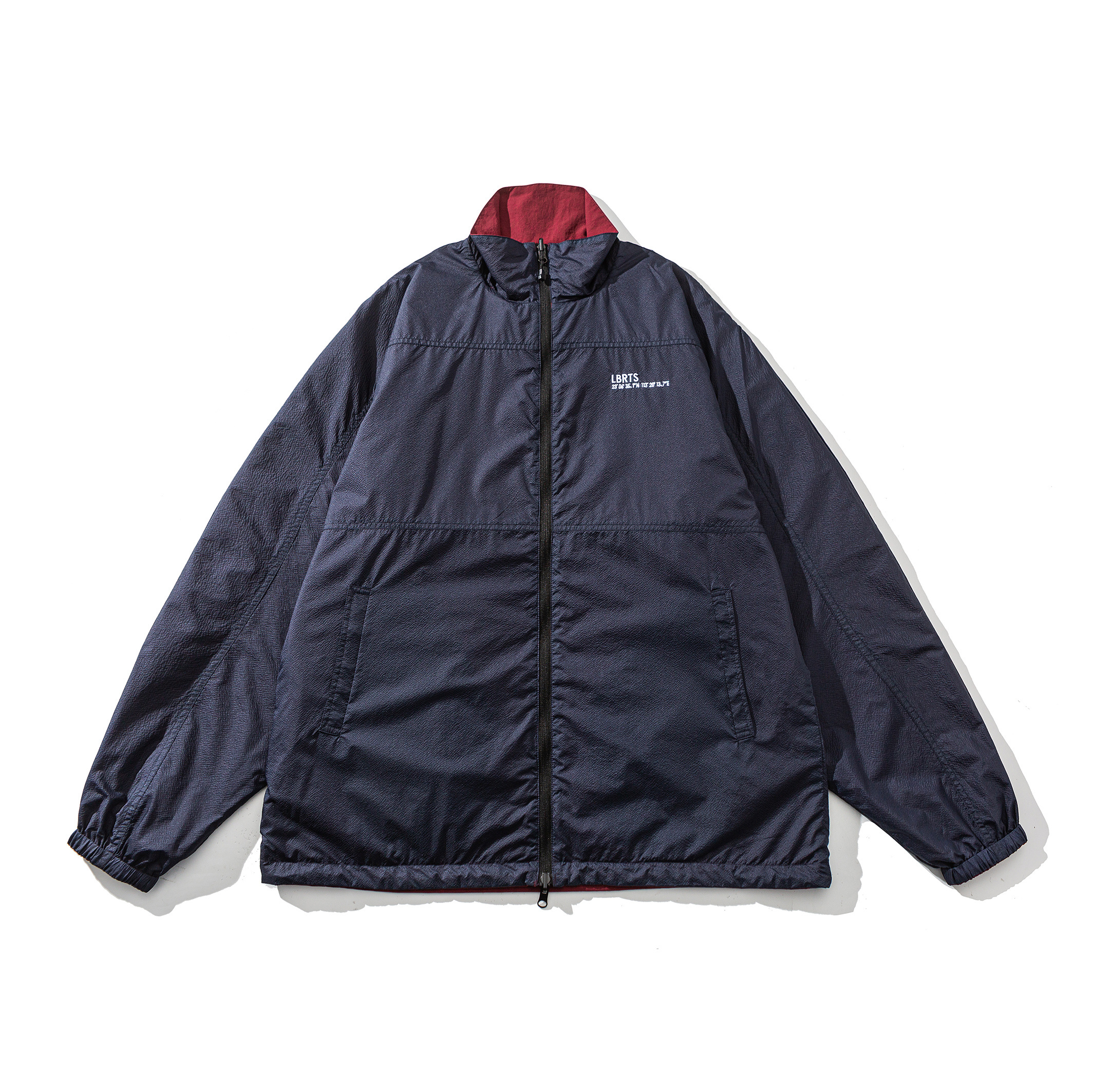 Men's Reversible Tech Jacket - 2-in-1 Windproof Shell Jacket -Liberaturs