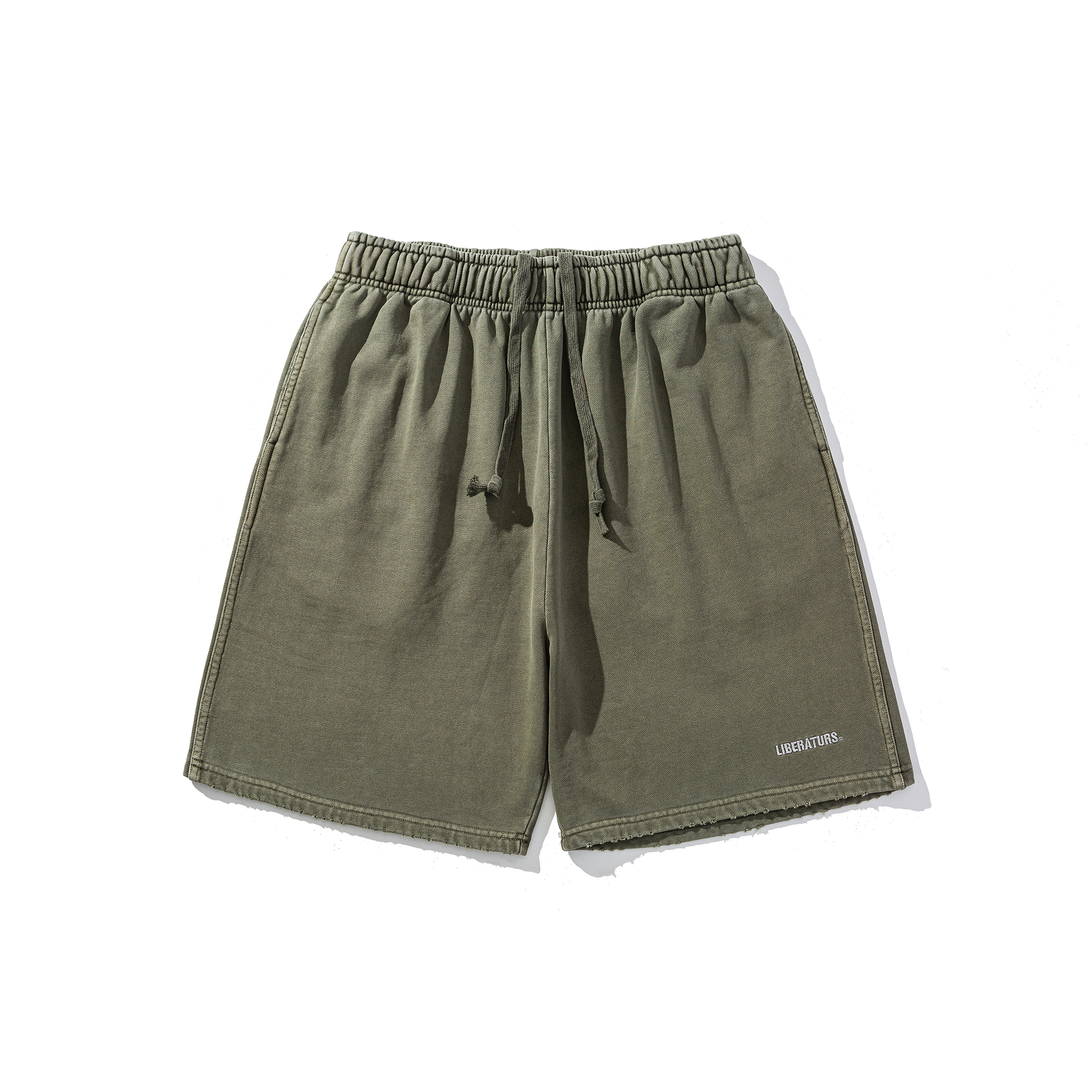 [Copy]Men's Embroidered Casual Sweat Shorts - Relaxed Fit Cotton Knit