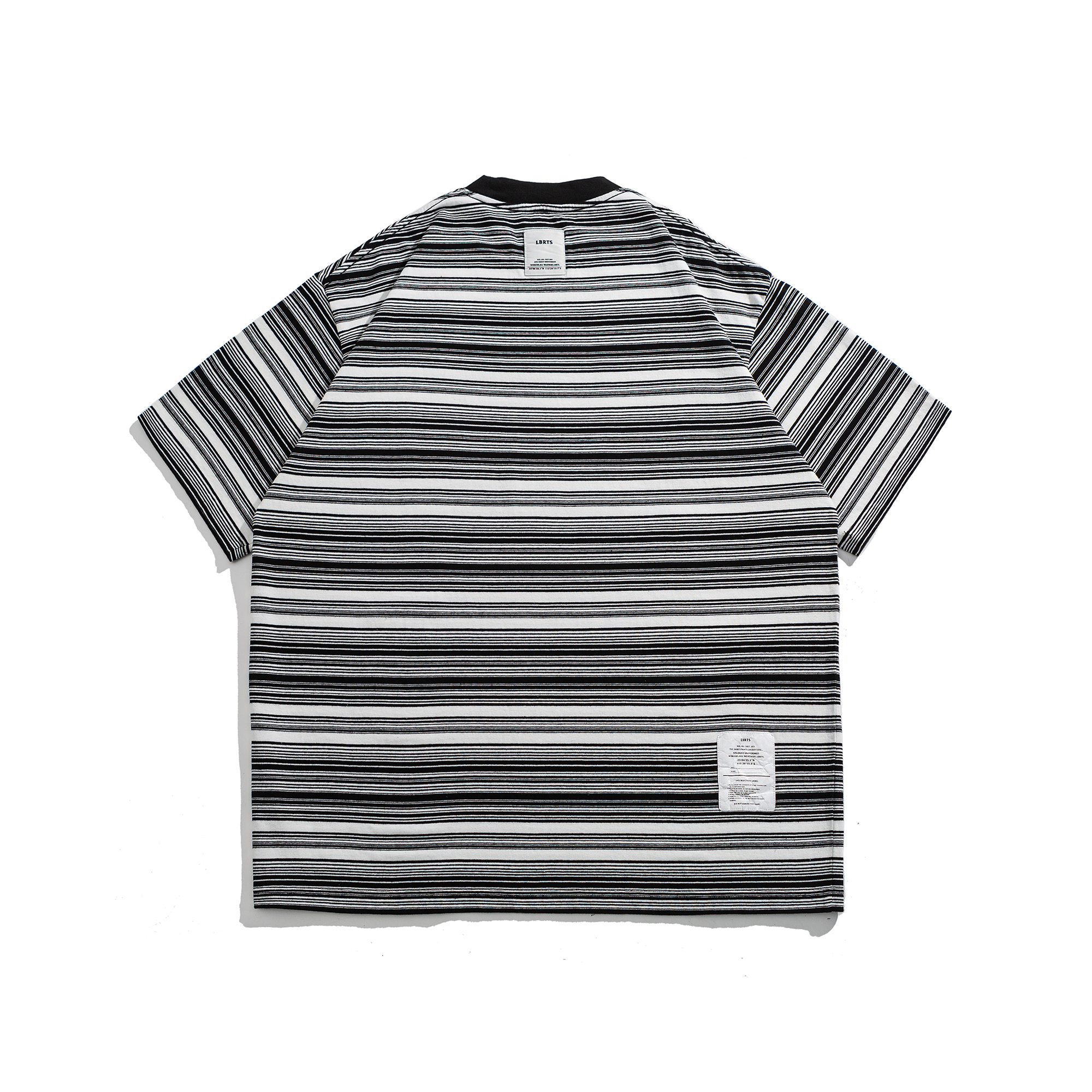 Men's Striped Graphic Crewneck T-shirt - Heavyweight Cotton