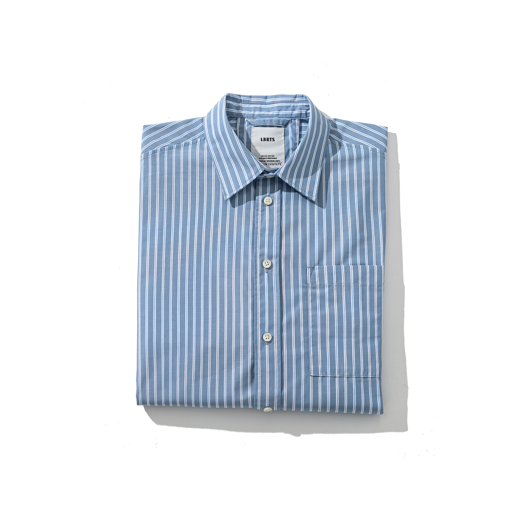 Men's Classic Pocket Shirt - Retro Military Oversized Stripe Shirt