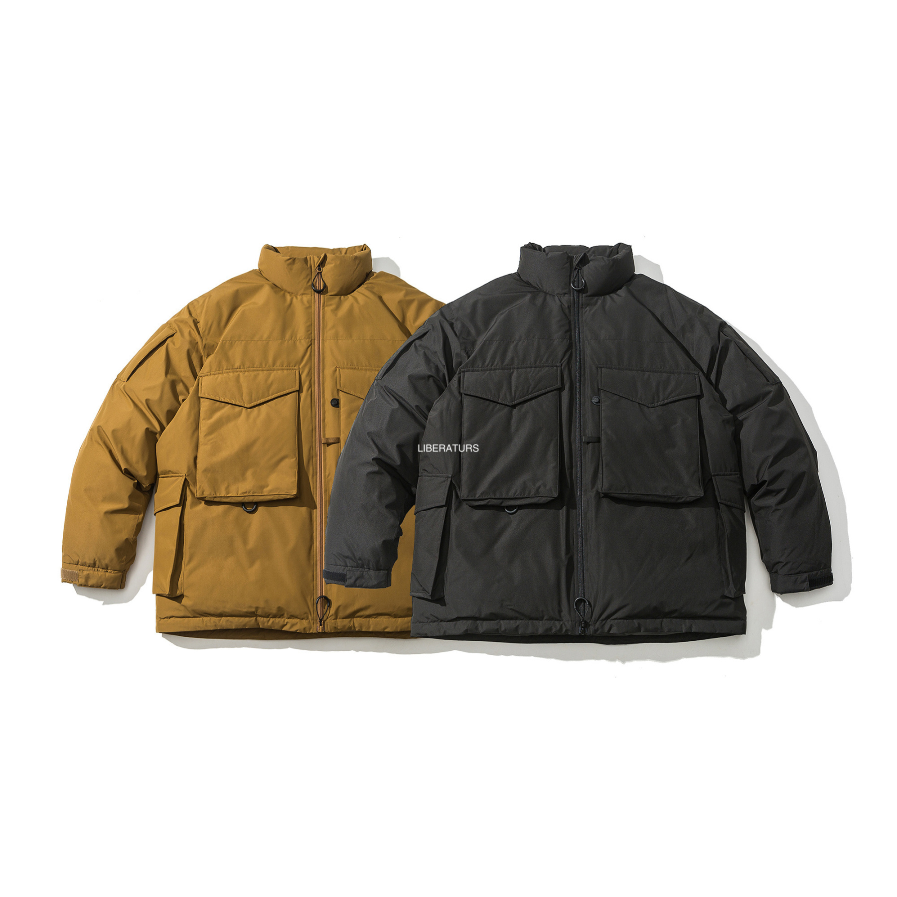 Men's Oversized Down Jacket - Premium Insulated Puffer Coat for Winter -Liberaturs