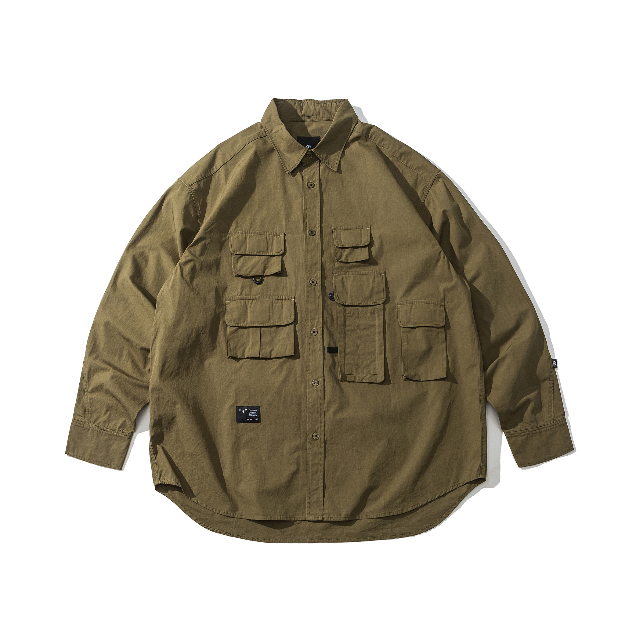 Men's Work Shirt - Utility Pocket Shirt with Relaxed Fit-Liberaturs