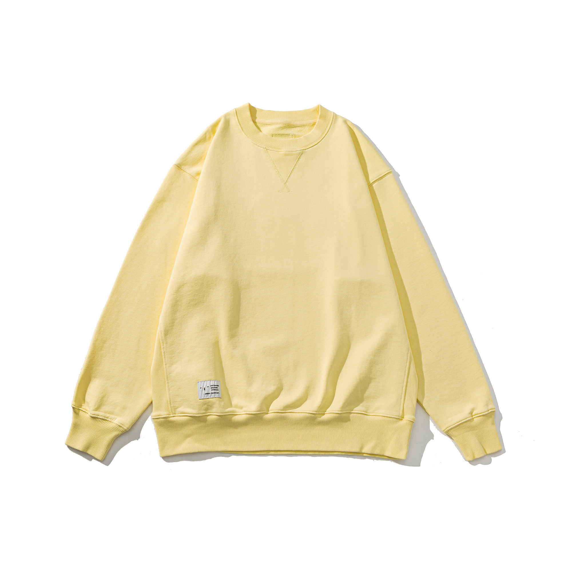 Men's Heavyweight Crewneck Sweatshirt - Embroidered Logo Pullover French Terry-Liberaturs