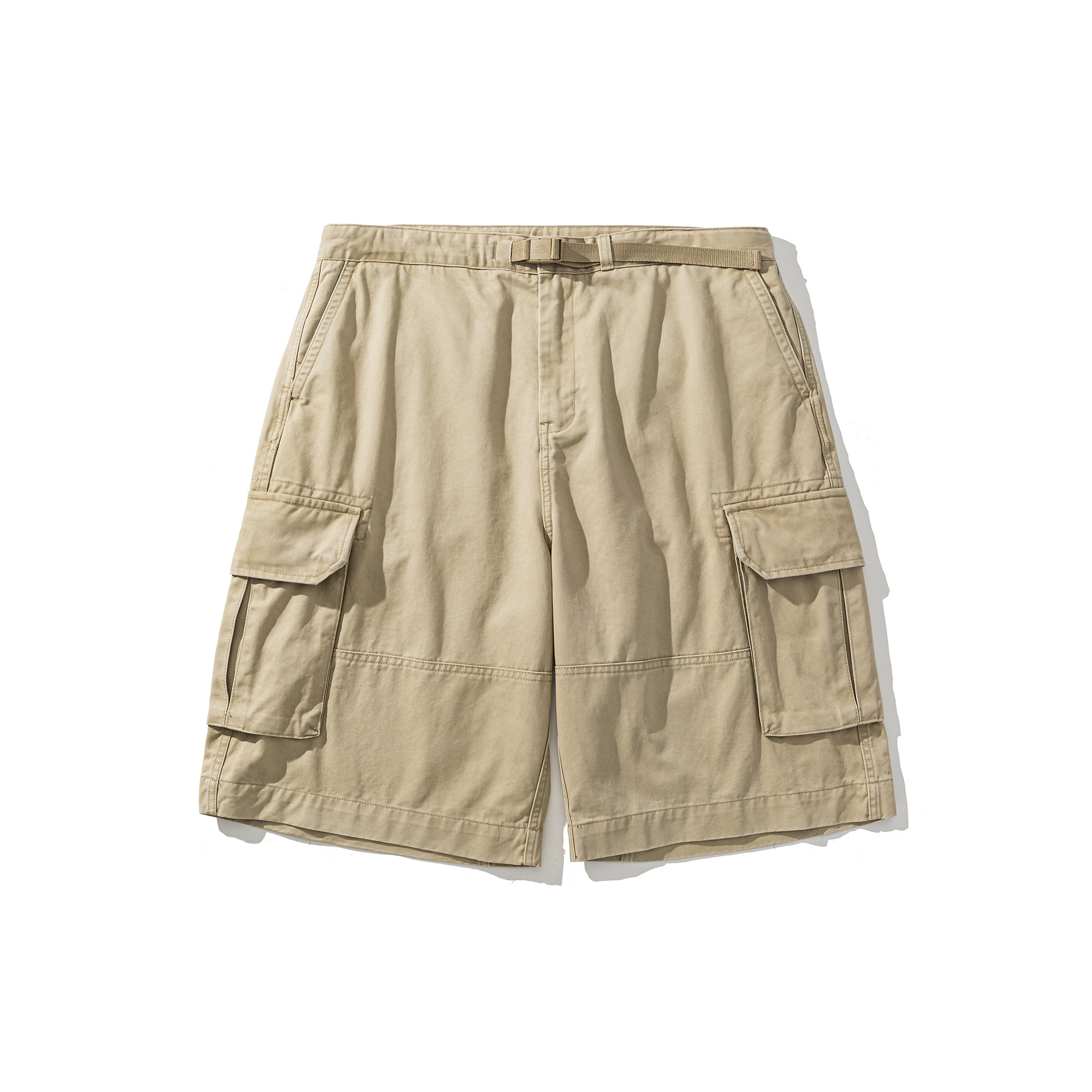 Men's Relaxed Fit Cargo Chino Shorts - Classic Utility Casual Twill
