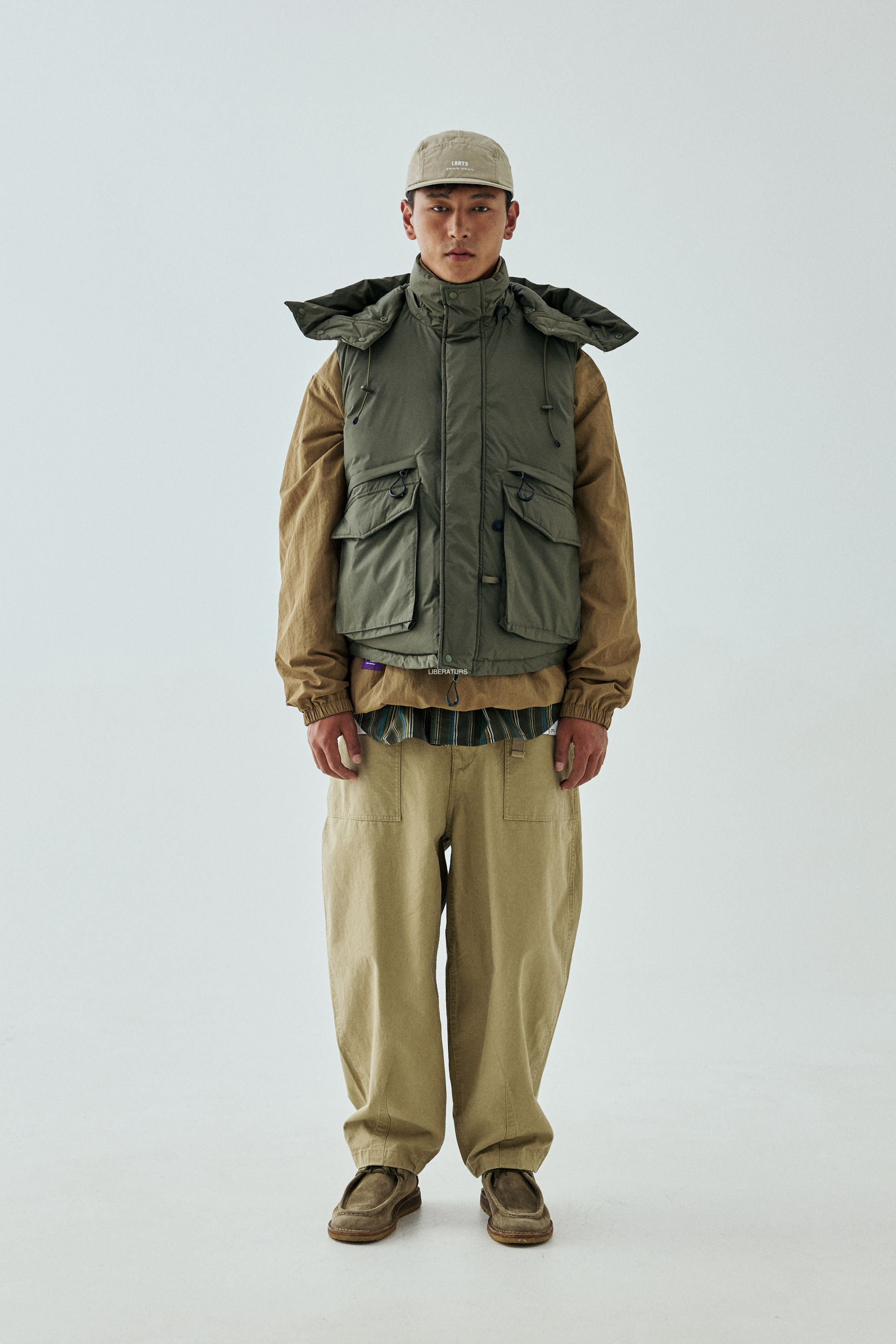 Men's Oversized Down Vest - Premium Insulated Puffer Vest-Liberaturs