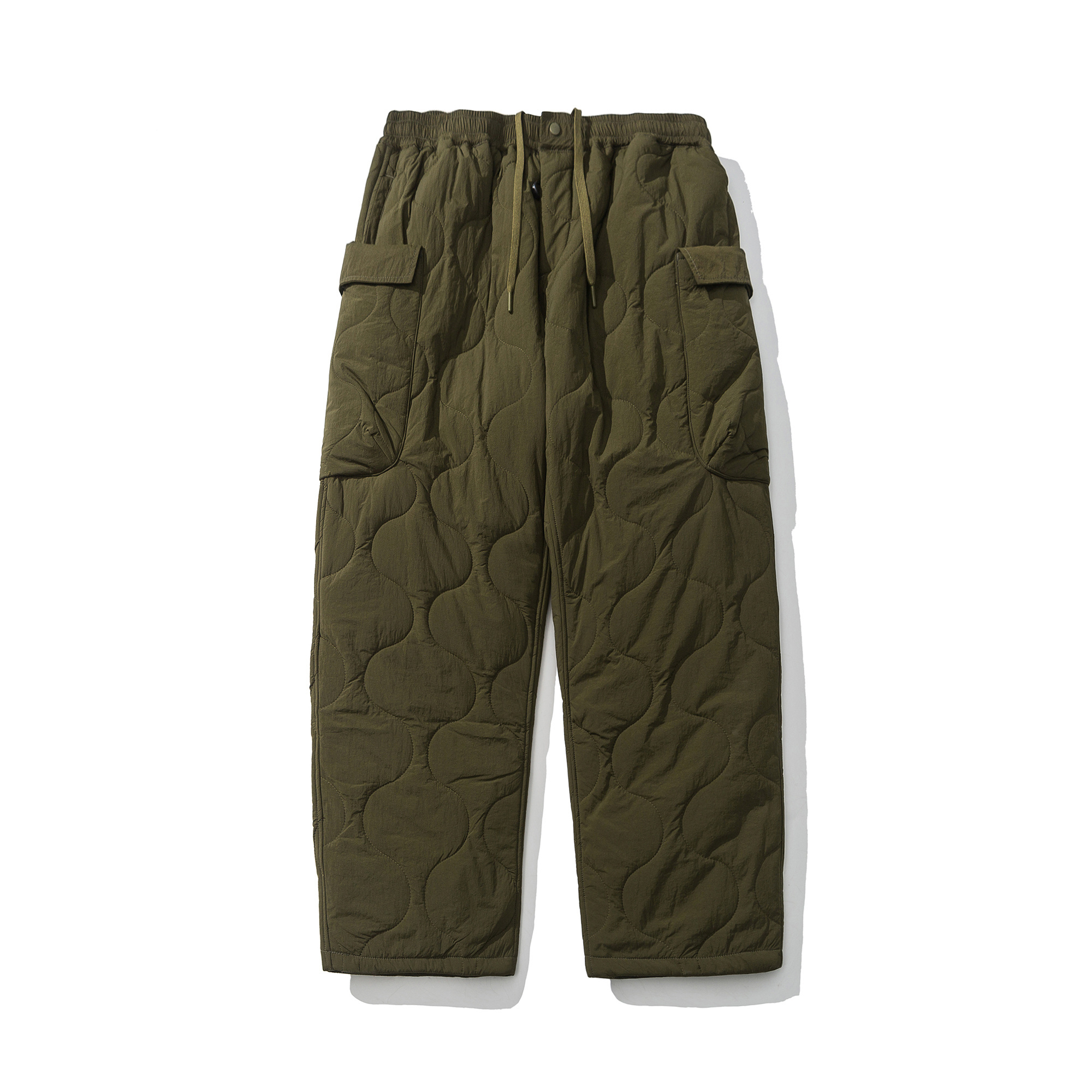 Nylon Cargo Pants - Dark Olive Green
