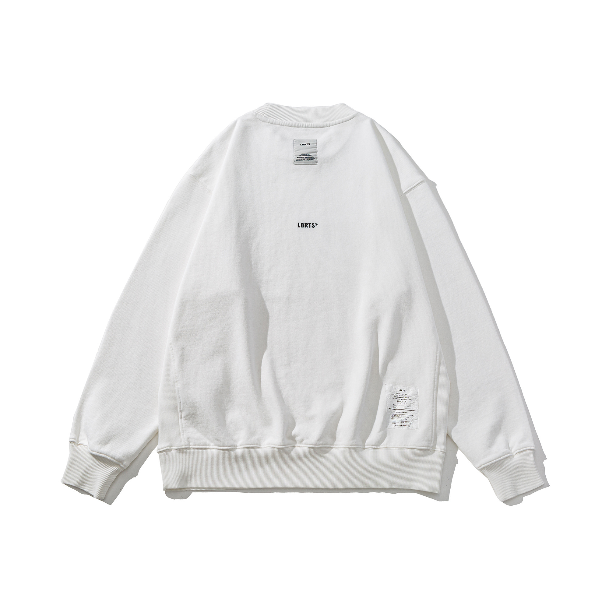 Men's Heavyweight Crewneck Sweatshirt - Embroidered Logo Pullover French Terry-Liberaturs