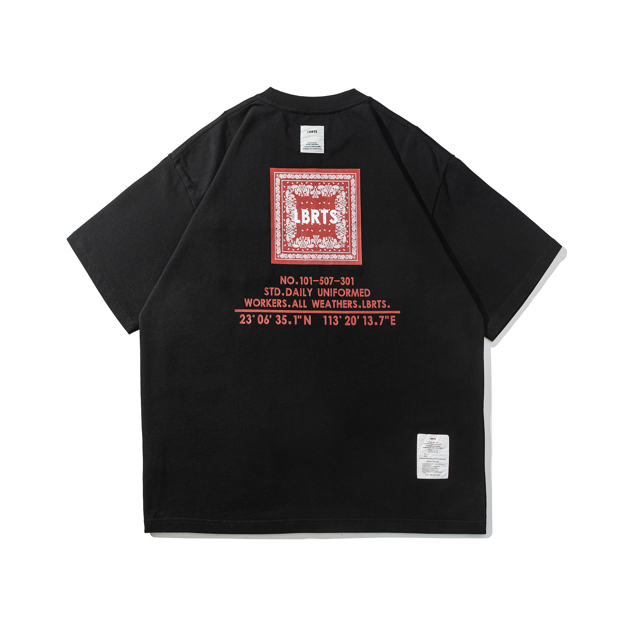 Men's Printed Short Sleeve Tee - Heavyweight Cotton Graphic T-Shirt