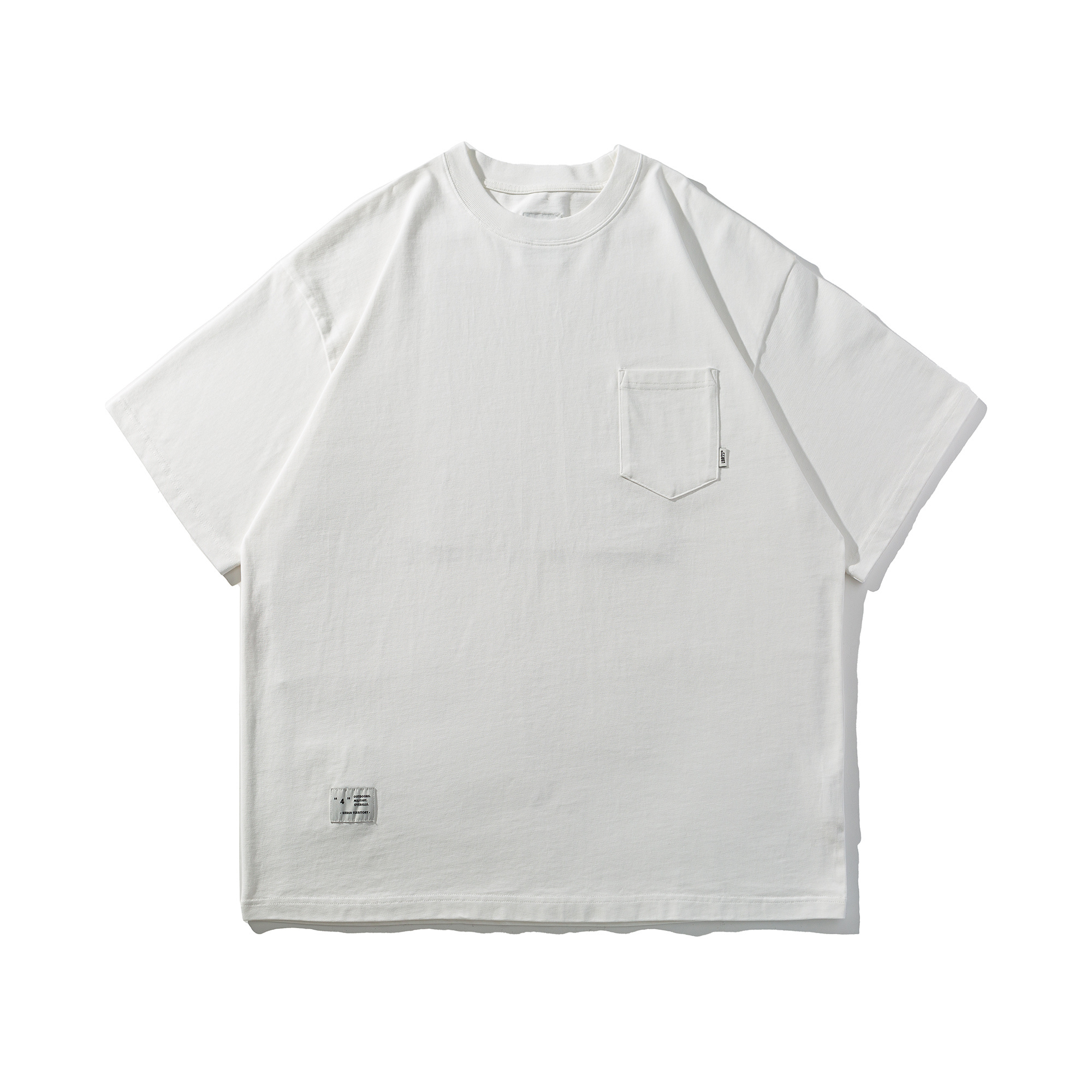 Men's Printed Short Sleeve Tee - Heavyweight Cotton Graphic T-Shirt