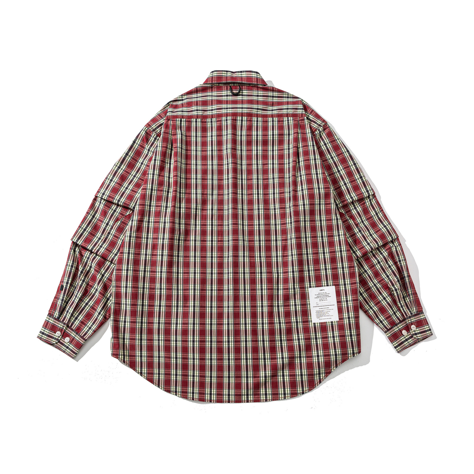 Vintage Red Plaid Shirt - Men's Brushed Cotton Flannel Shirt-Liberaturs