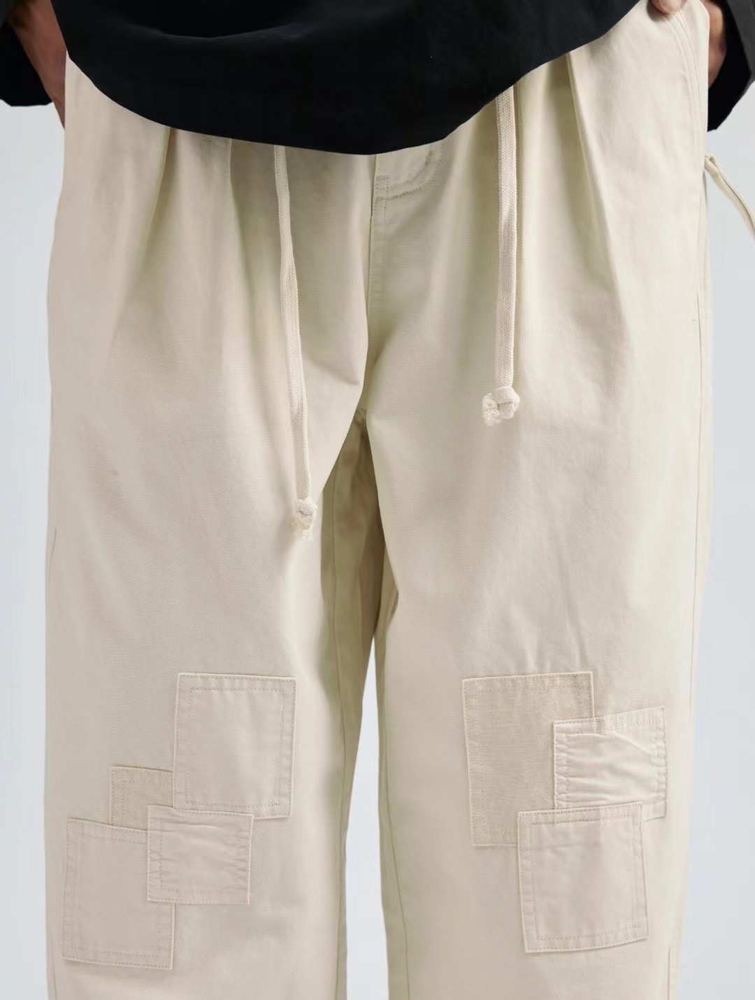 Men's Urban Utility Cargo Pants - Reinforced Knee & Patch Details -Liberaturs