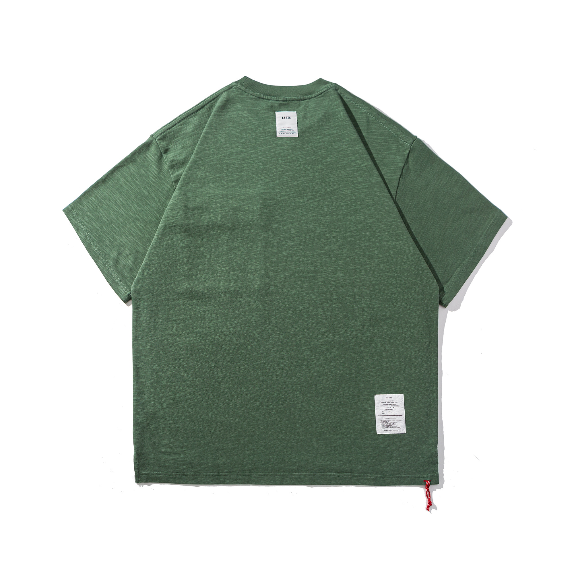 Men's Slub Cotton Utility Pocket Crewneck T-shirt - Mid-Weight Cotton