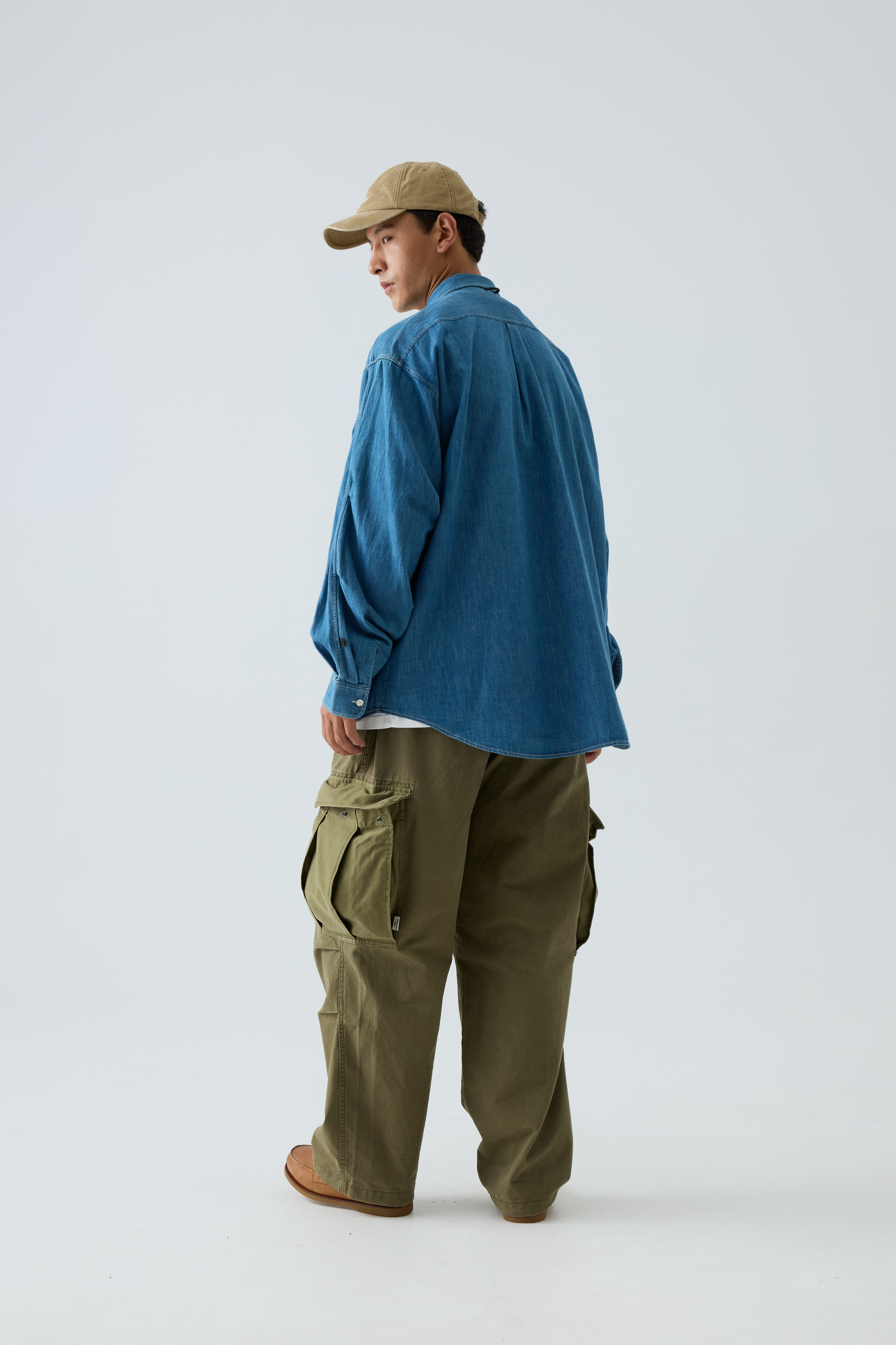 Men‘s B.D. Wash Denim Shirt - Oversized Utility Chambray Shirt