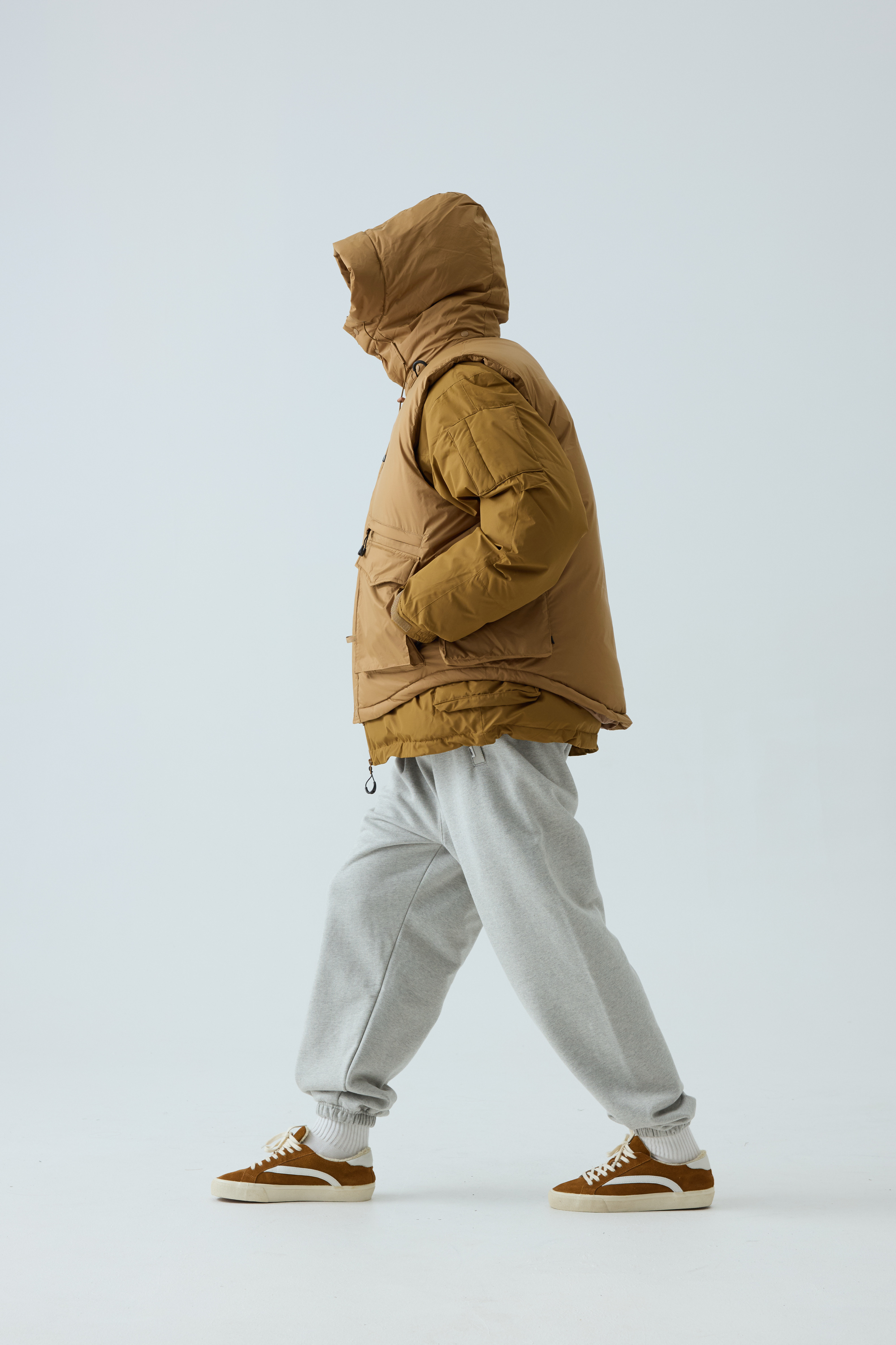 Men's Oversized Down Vest - Premium Insulated Puffer Vest-Liberaturs