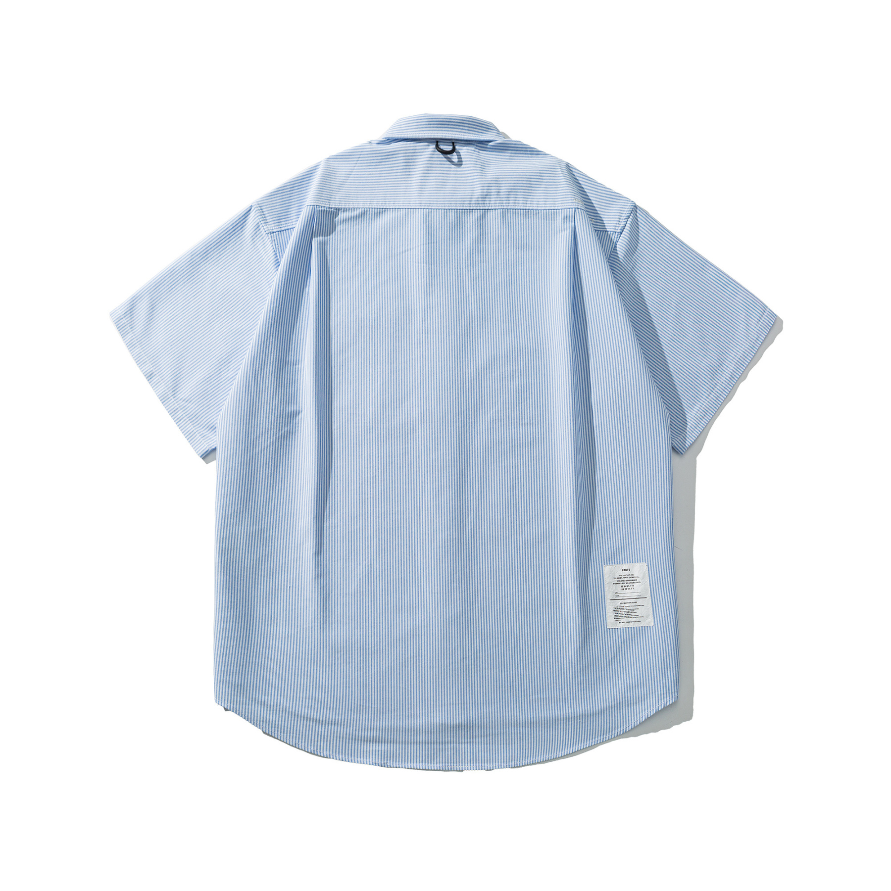 Men's Oxford Stripe Short Sleeve Shirt - Relaxed Fit 