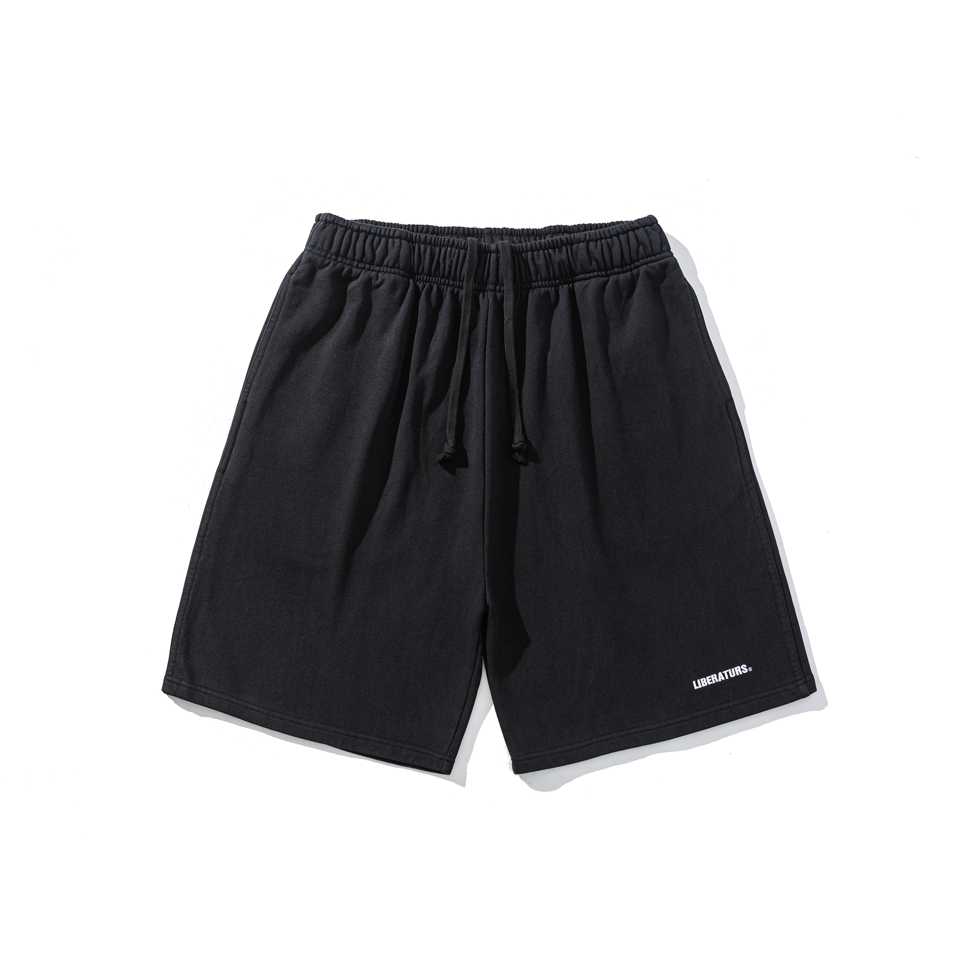 Men's Embroidered Casual Sweat Shorts - Relaxed Fit Cotton Knit