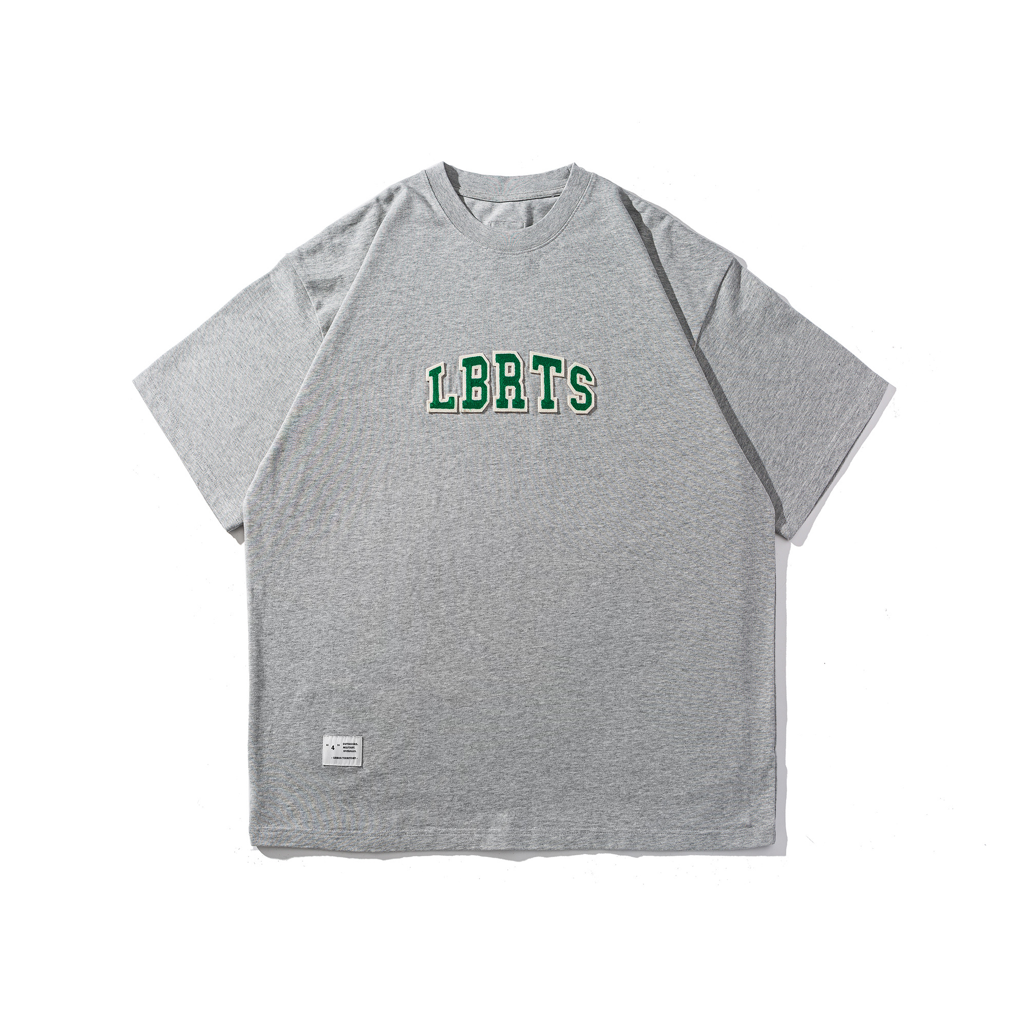 Men's Heavyweight Appliqué Logo T-shirt - Relaxed Fit Cotton