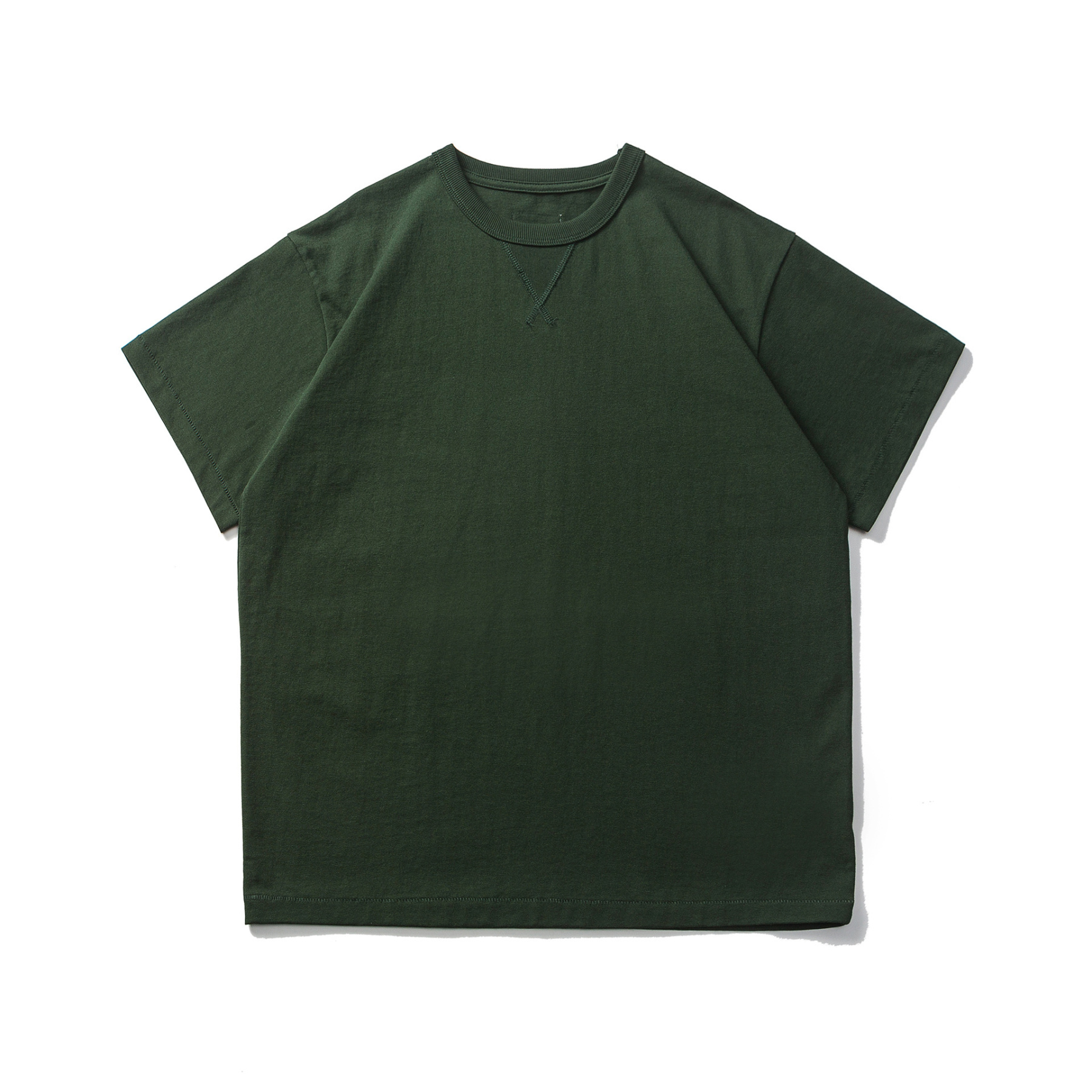 Men's Basic Short Sleeve Tee - Heavyweight Cotton Crewneck 