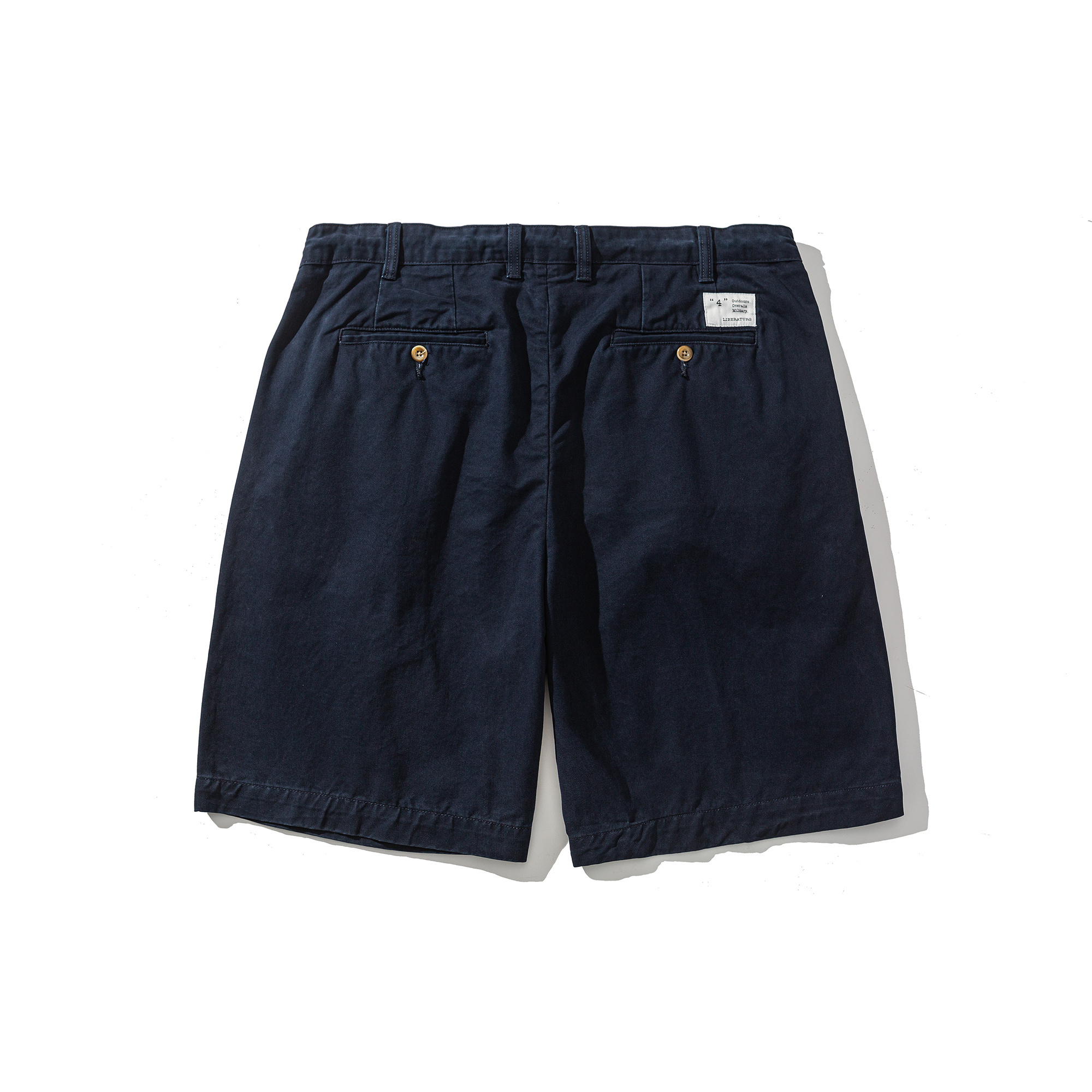 Men's Classic Double Pleated Chino Shorts - Relaxed Fit Casual Twill
