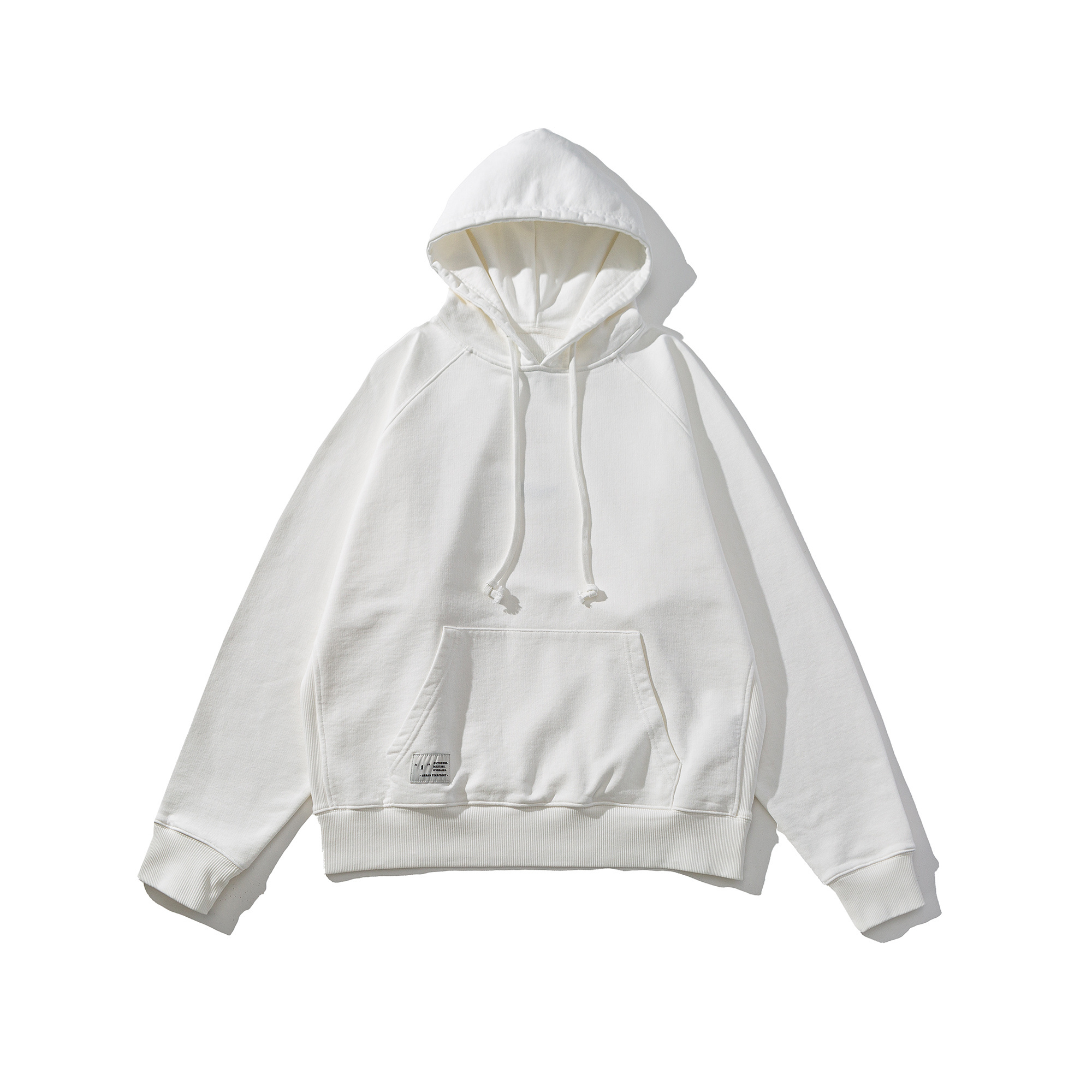 Men's Embroidered Hoodie - Heavyweight Pullover Cotton Blend Sweatshirt-Liberaturs