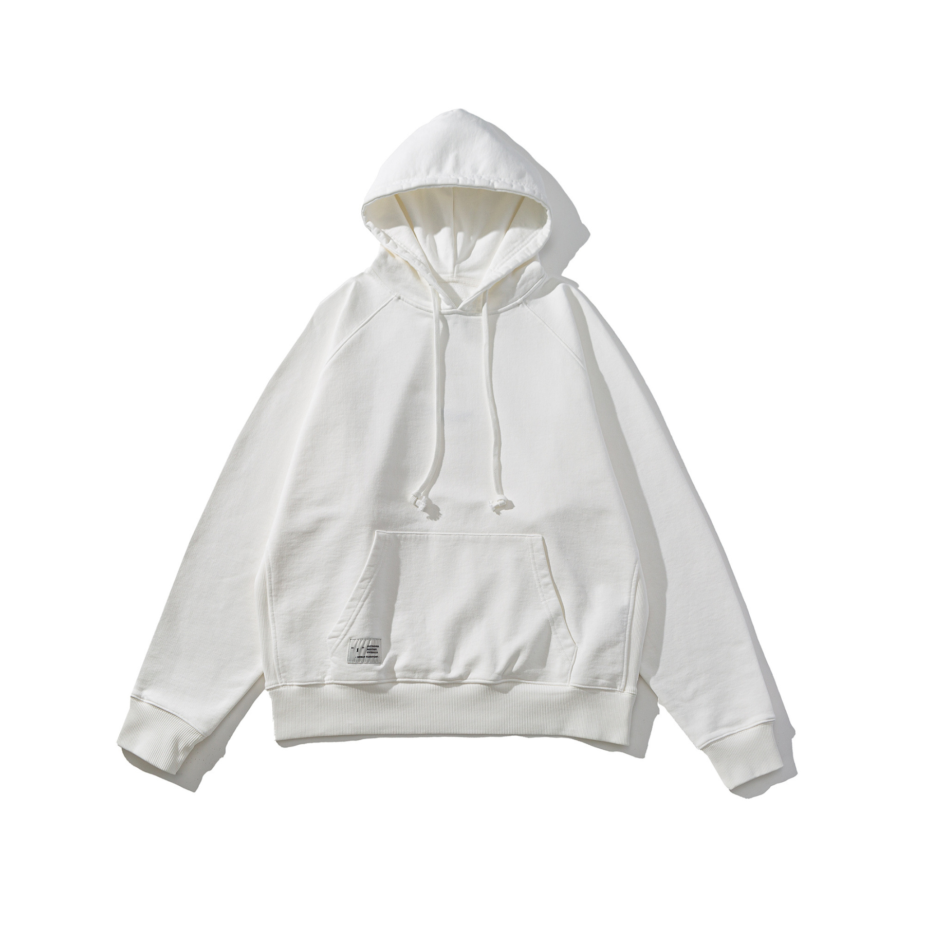 Men's Embroidered Hoodie - Heavyweight Pullover Cotton Blend Sweatshirt-Liberaturs