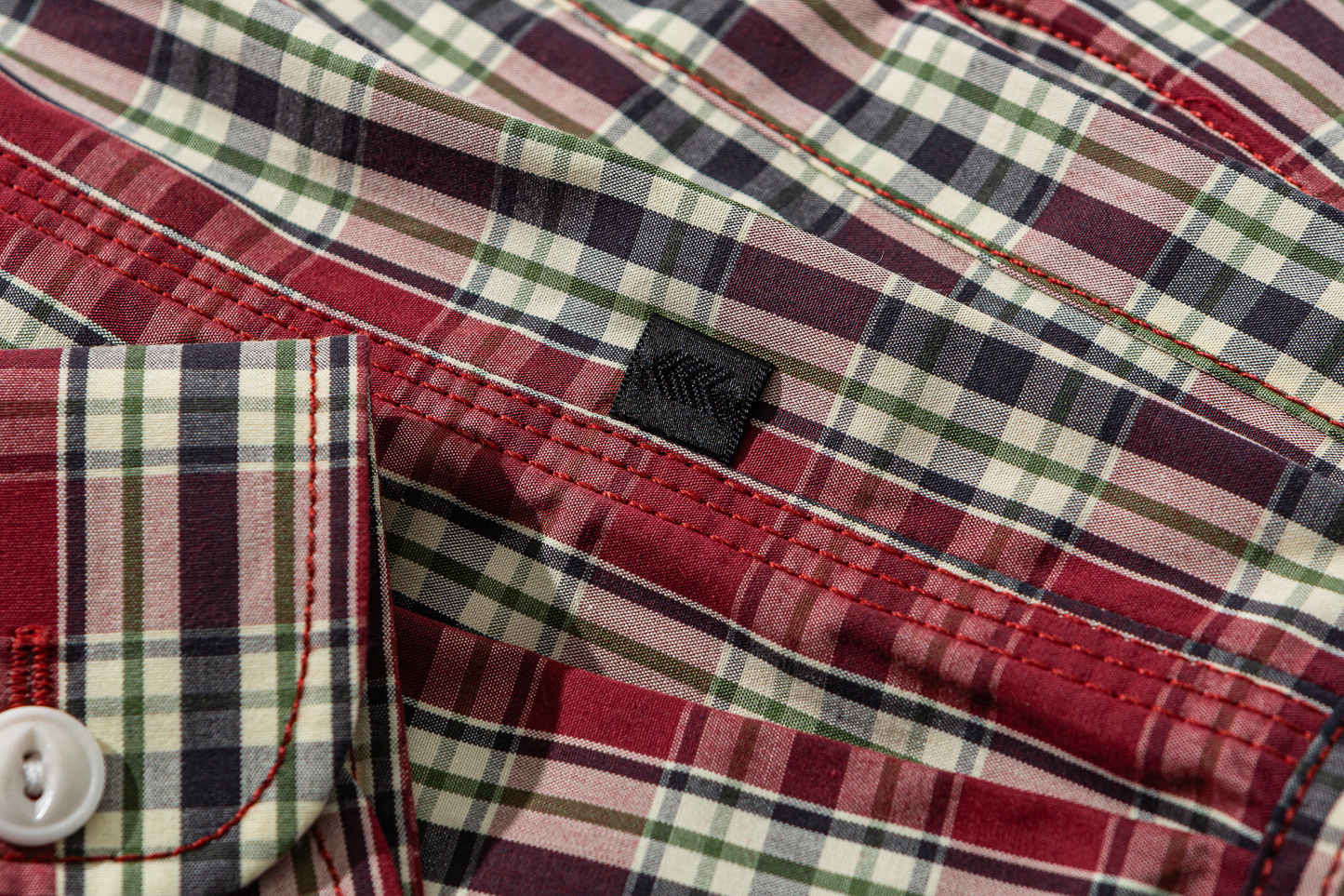 Vintage Red Plaid Shirt - Men's Brushed Cotton Flannel Shirt-Liberaturs