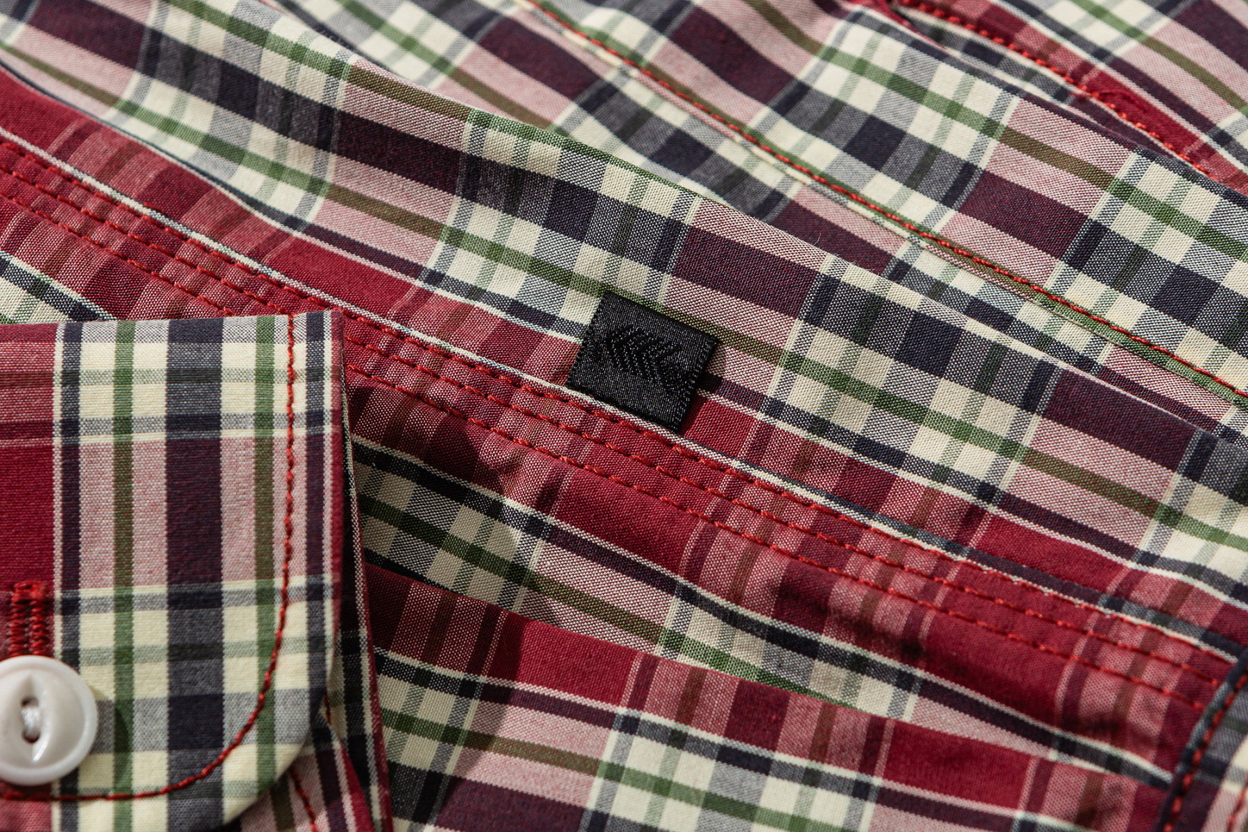 Vintage Red Plaid Shirt - Men's Brushed Cotton Flannel Shirt-Liberaturs
