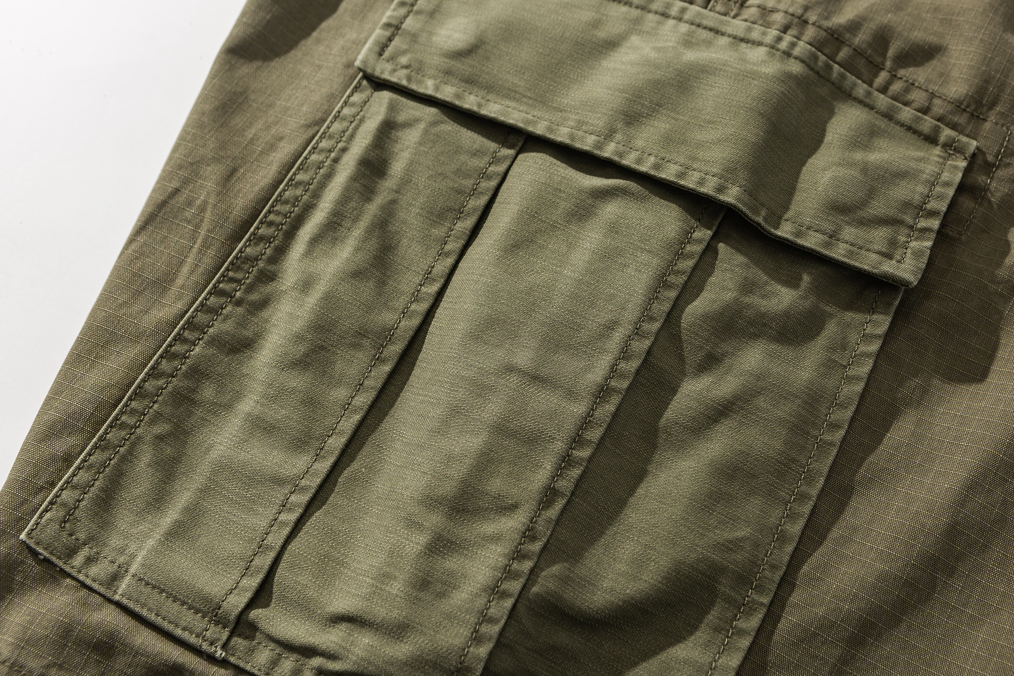 Men's Color-Block Cargo Pen Pocket Casual Shorts - Relaxed Fit Cotton