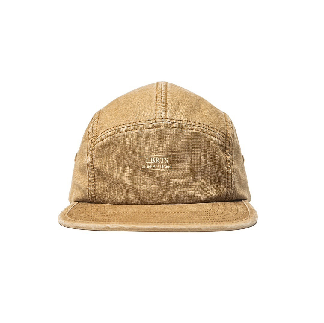 Classic Flat Brim Cap | All-Black Cotton Hat | Liberaturs