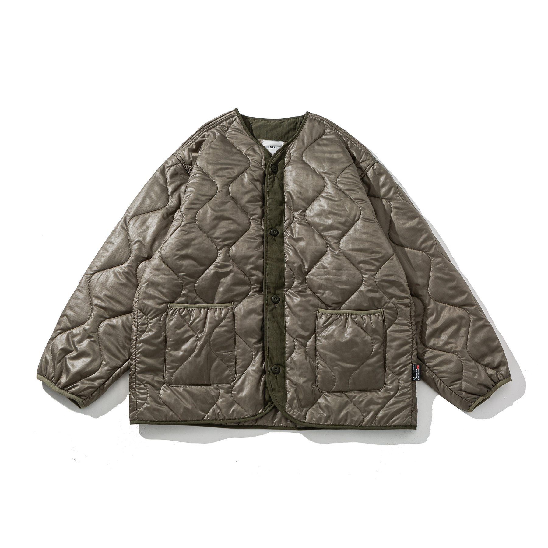 Men's Field Quilted Jacket - Utility Overshirt with Button Front-Liberaturs