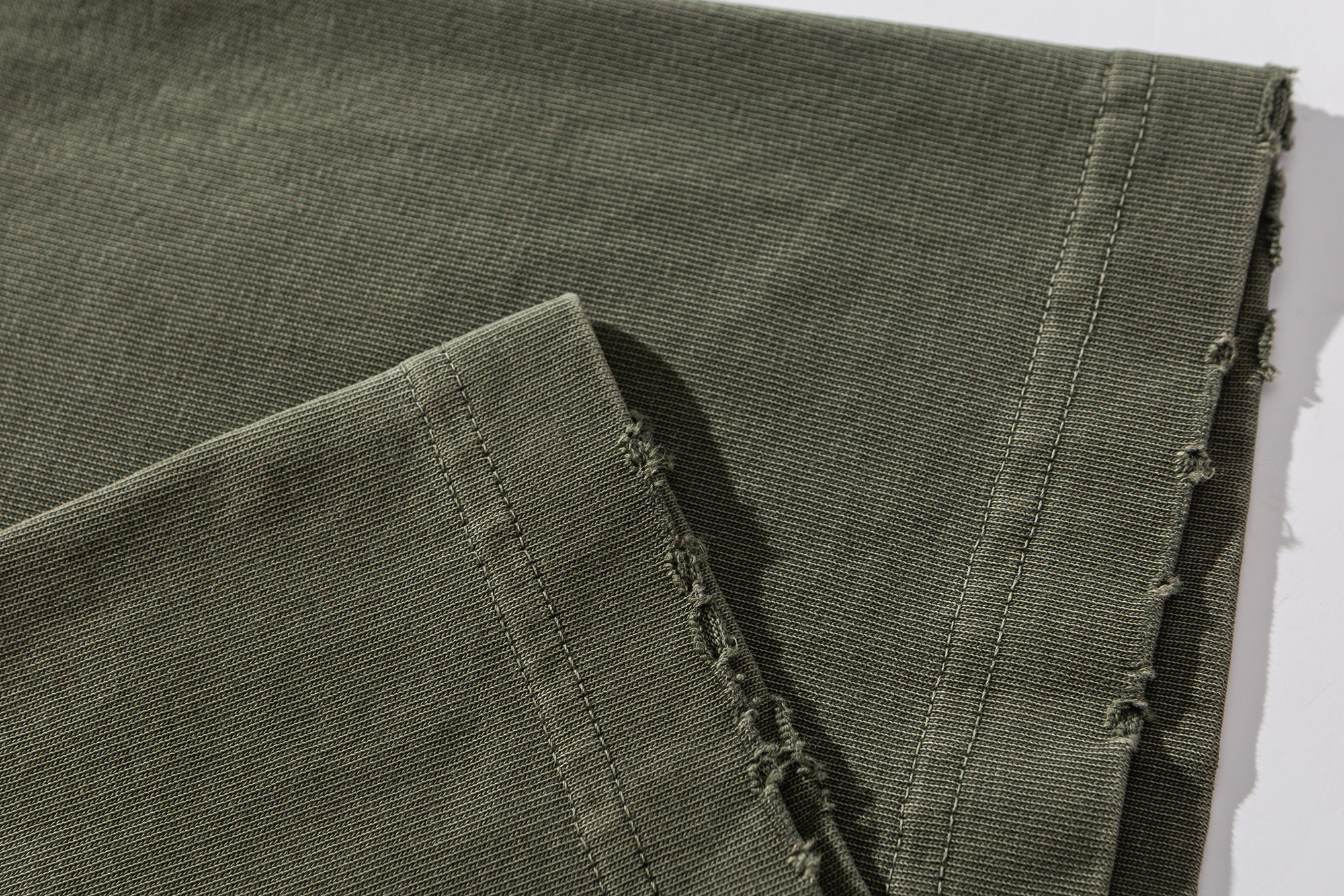 Men's Garment Dyed Vintage Military Graphic T-shirt - Distressed Heavyweight Cotton