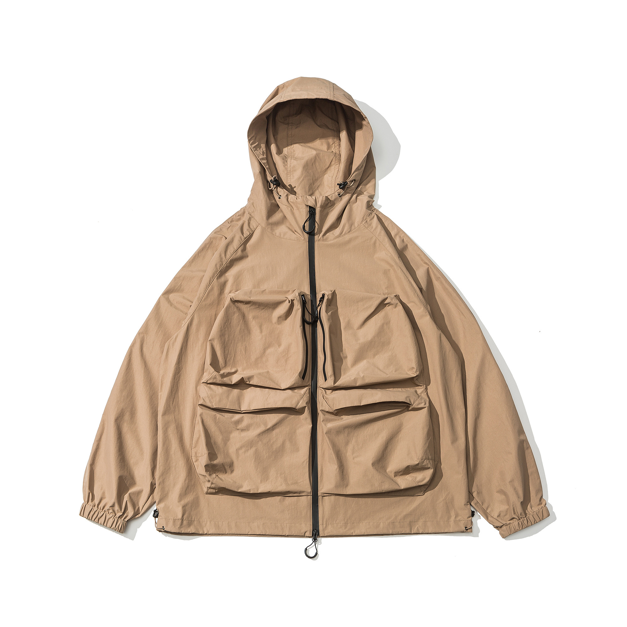 Men's Water-Resistant Hiking Jacket - Technical Shell with Utility Pockets-Liberaturs