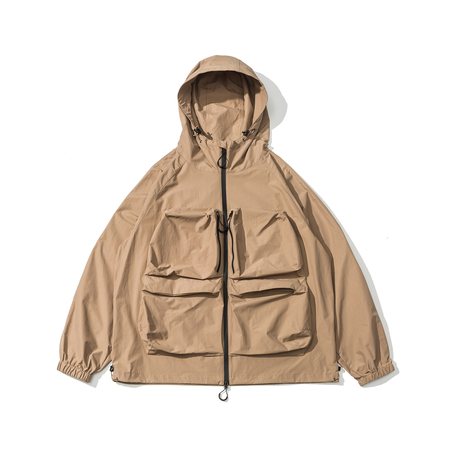 Men's Water-Resistant Hiking Jacket - Technical Shell with Utility Pockets-Liberaturs