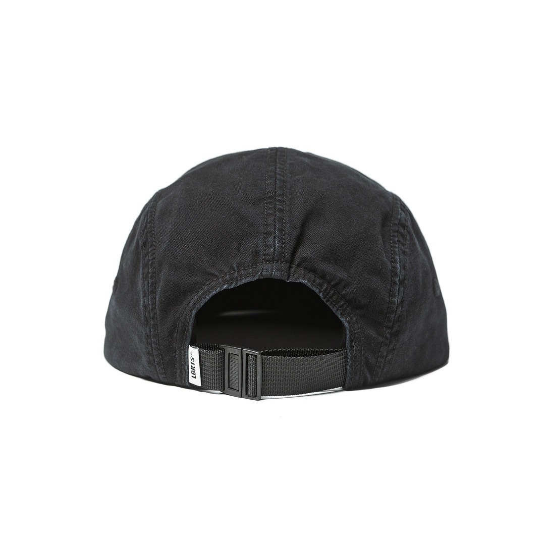 Chigu-Meiding Flat Brim Cap – Washed Cotton Black-Liberaturs
